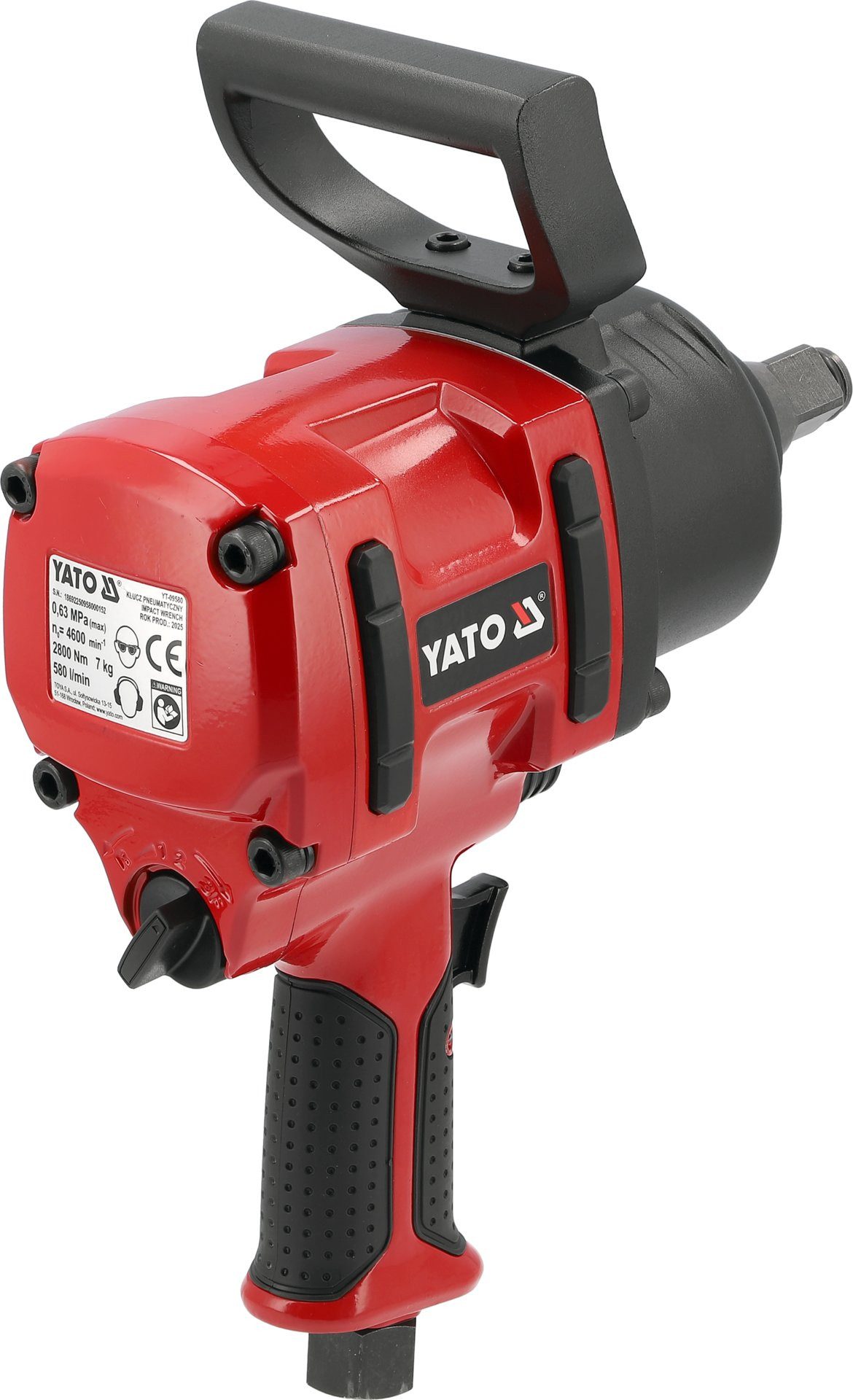 Yato Druckluft-Schlagschrauber Pneumatischer Schlagschrauber 3/4 Zoll, 2800 Nm, Twin Hammer, (komplett)