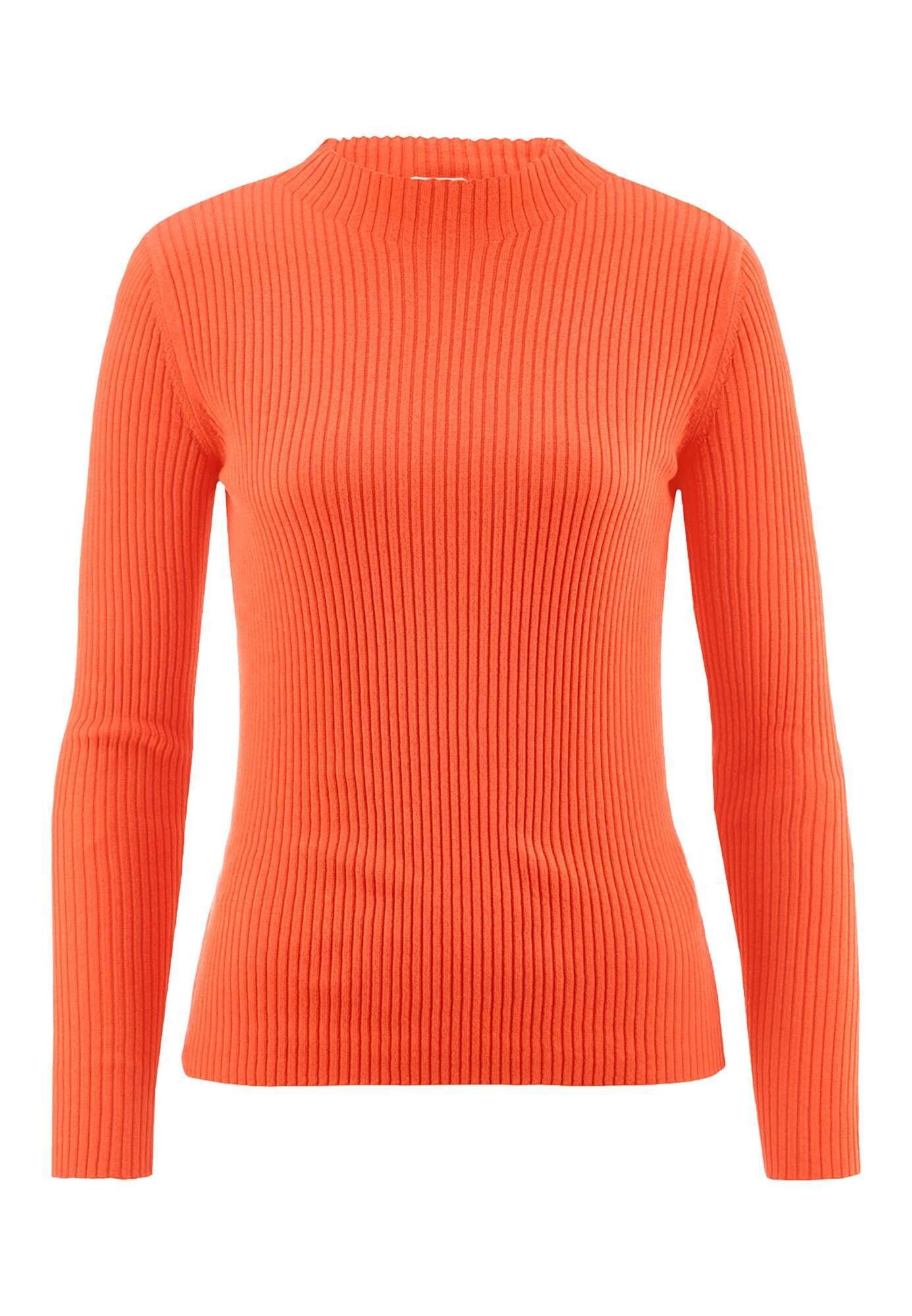 Hessnatur Strickpullover Fitted aus TENCEL™ Lyocell mit Bio-Baumwolle (1-tlg)