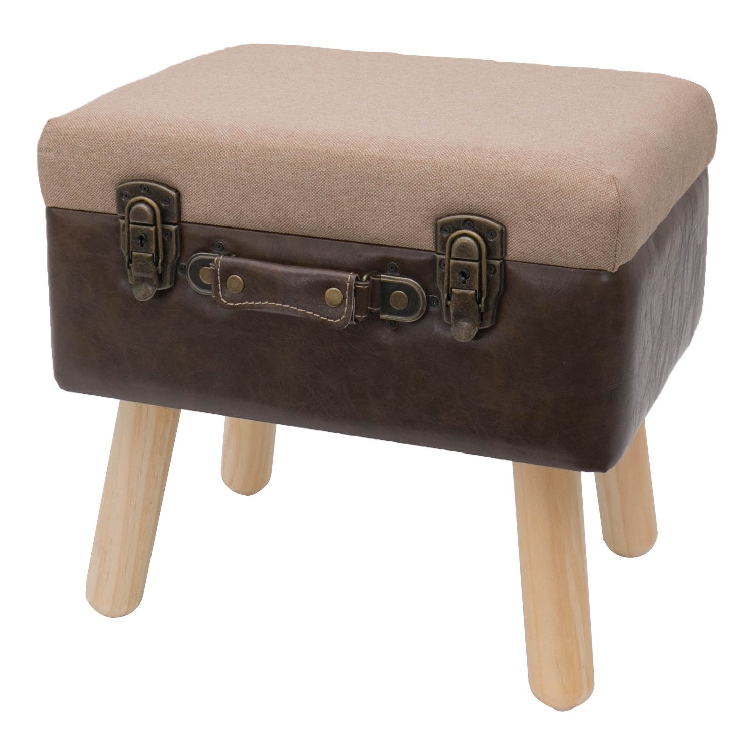 HMF Stauraumhocker handgefertigter Hocker aus Holz, günstig online kaufen