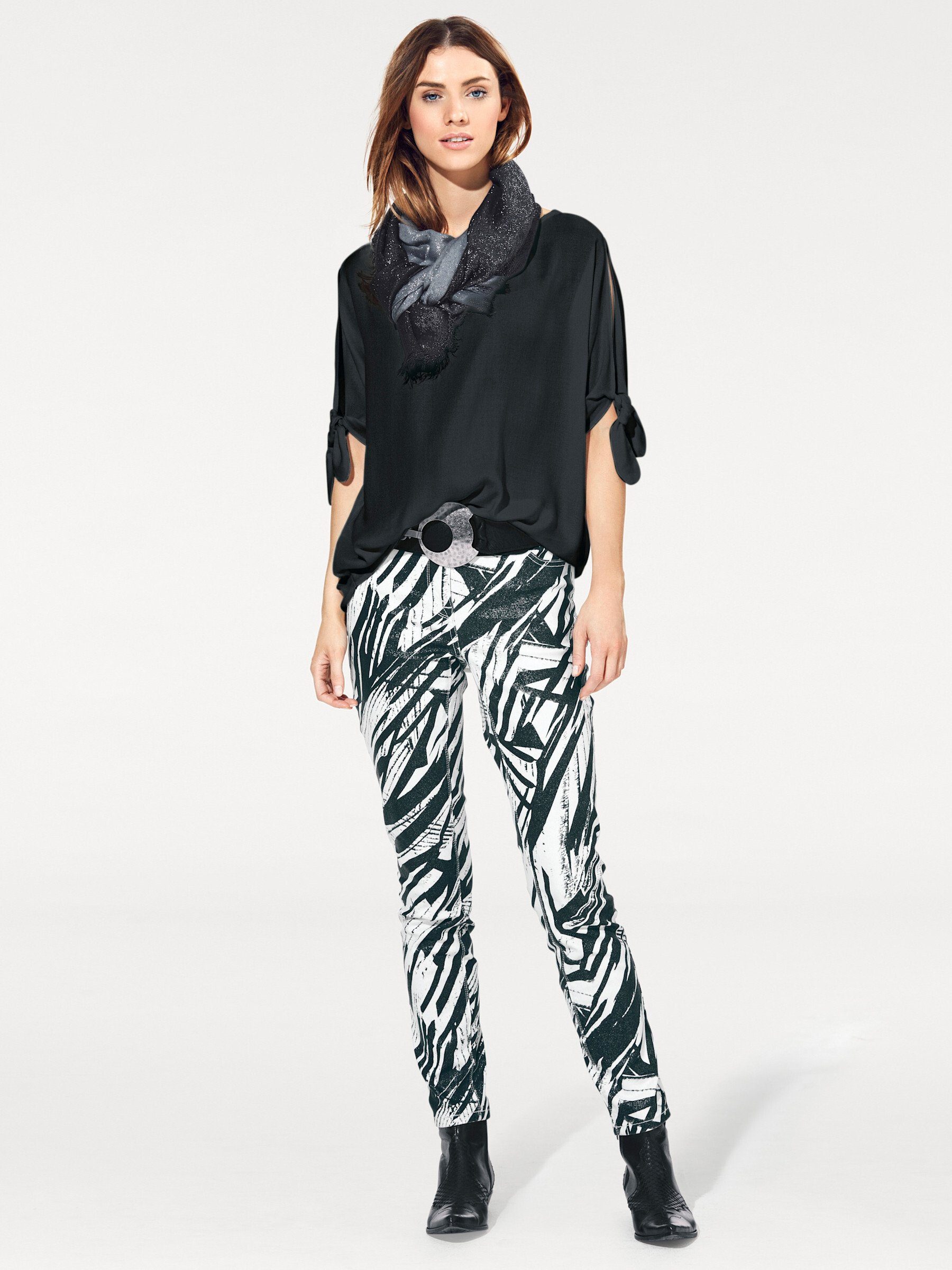 heine Klassische Bluse Schlupfbluse Kurzarm günstig online kaufen