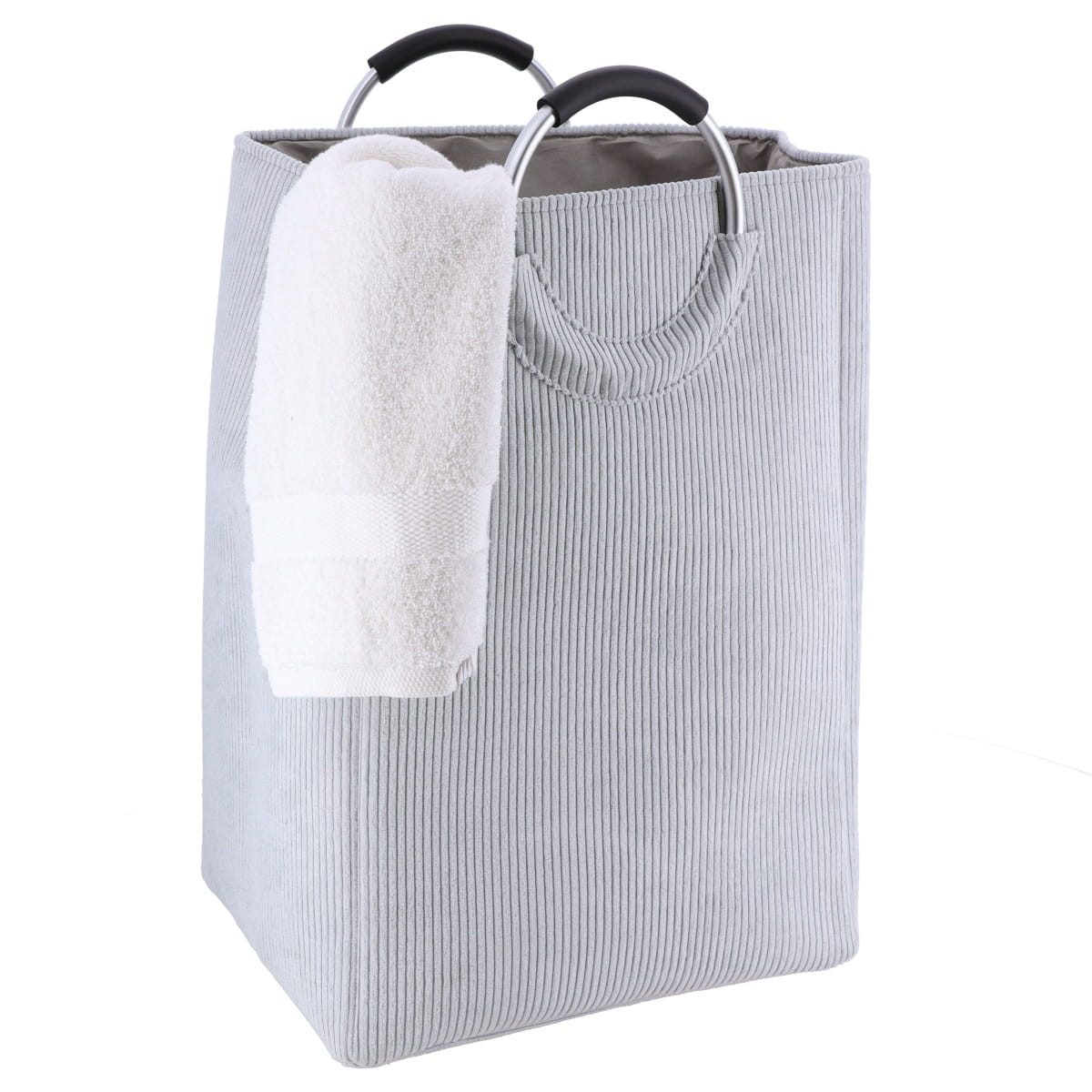 TENDANCE Wäschekorb CORD WÄSCHESACK WÄSCHETONNE WÄSCHEBEHÄLTER WÄSCHESAMMLER