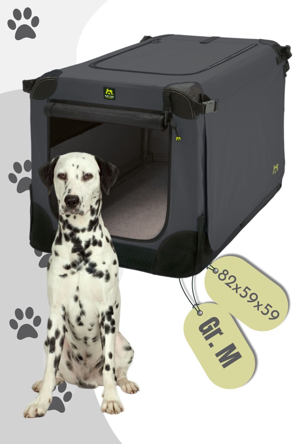 MAELSON Hunde-Transportbox Soft Kennel faltbare Hundebox / Tier Transportbox von MAELSON