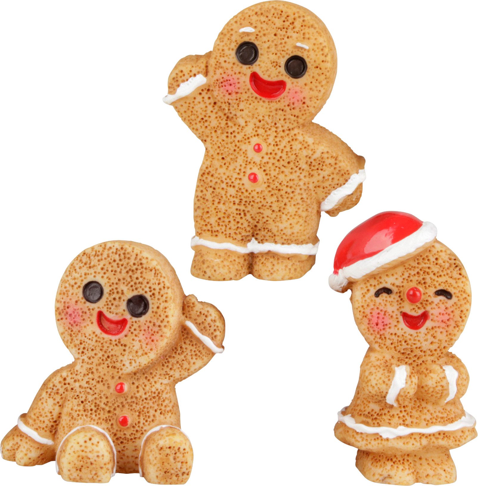 Dekofigur Lebkuchenmänner "Cookie", 3 Stück