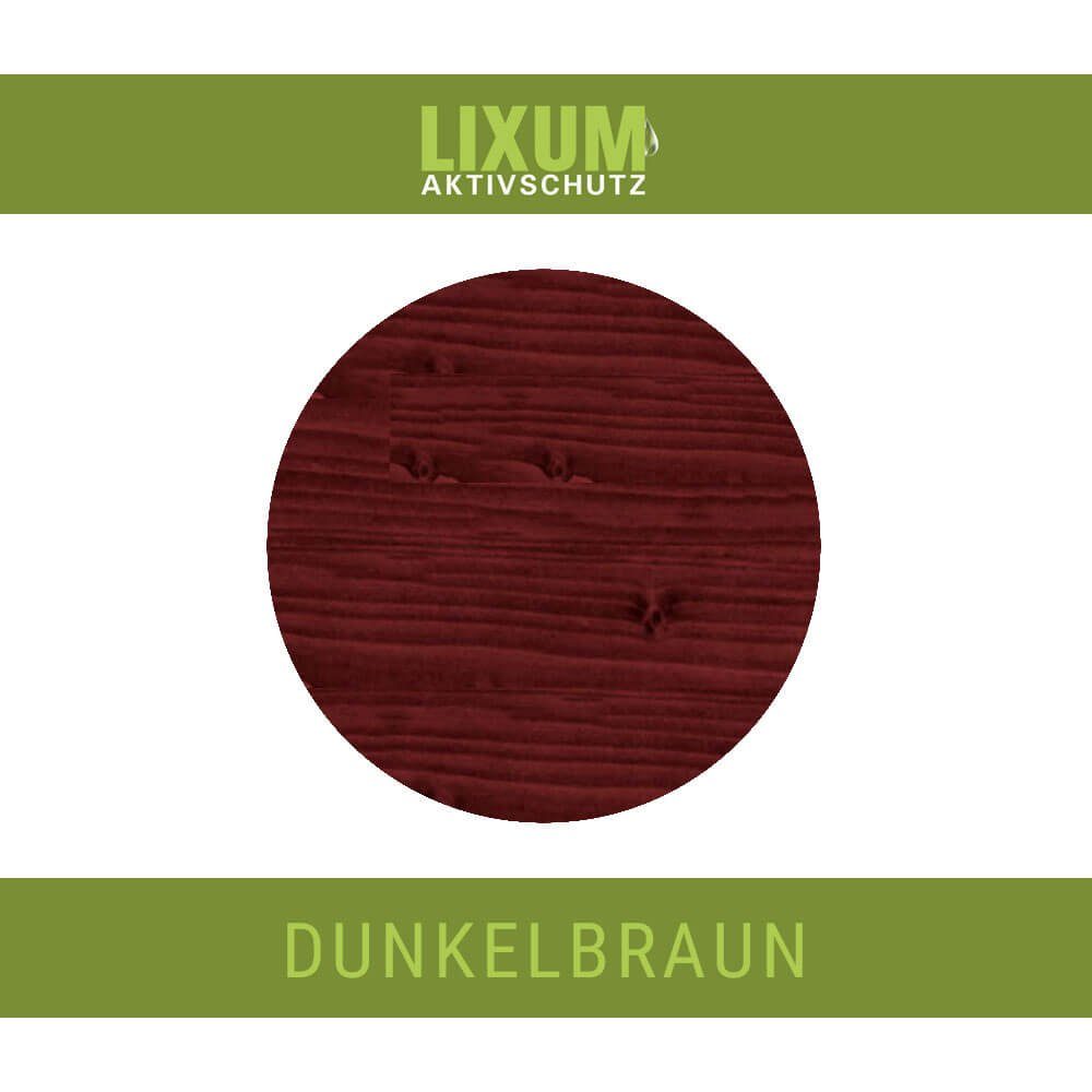 100% LIXUM biologische Holzschutzlasur PRO Dunkelbraun & Beutenschutz natürliche Lasur LIXUM