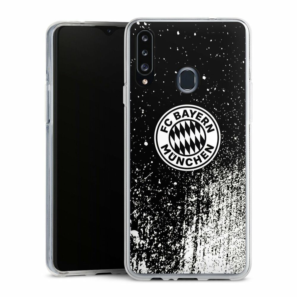Handyhülle FC Bayern München Offizielles Lizenzprodukt FCB Splatter Schwarz - FCB