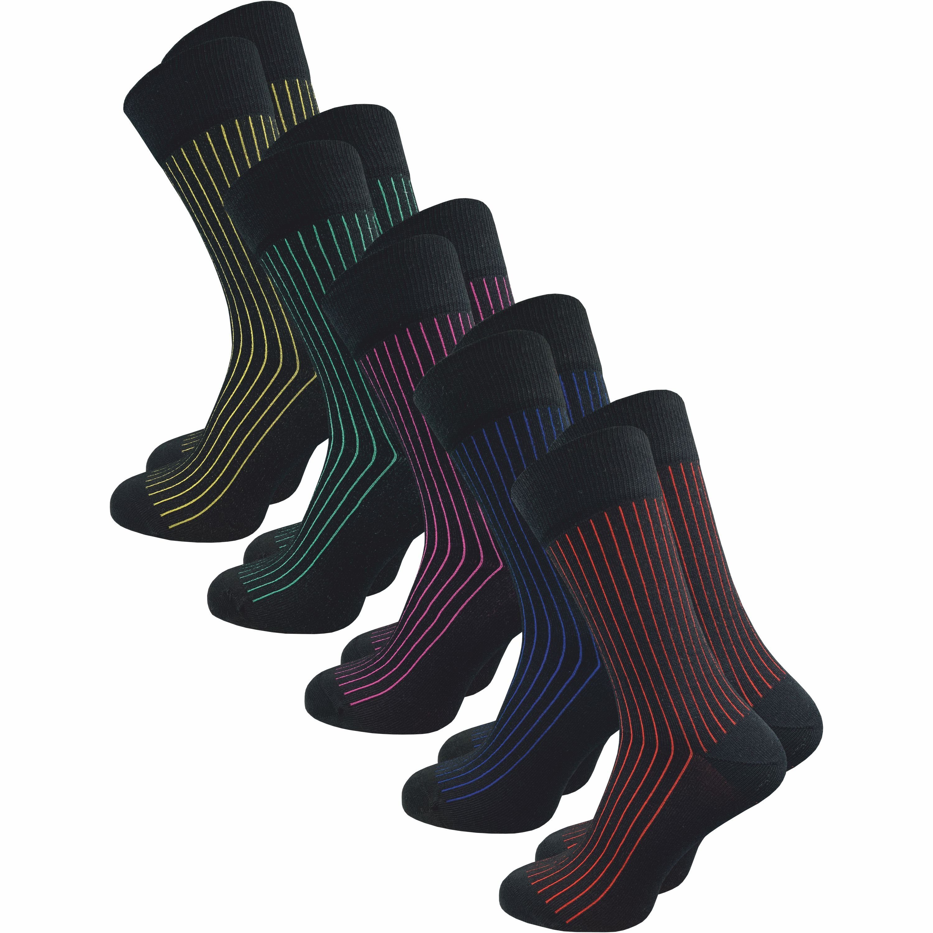 GAWILO ca·wa·so Socken für Herren mit Shadow Effekt - zweifarbiger Effekt durch Rippstruktur (5 Paar) moderne Herren Business Socken mit Hinguck Garantie