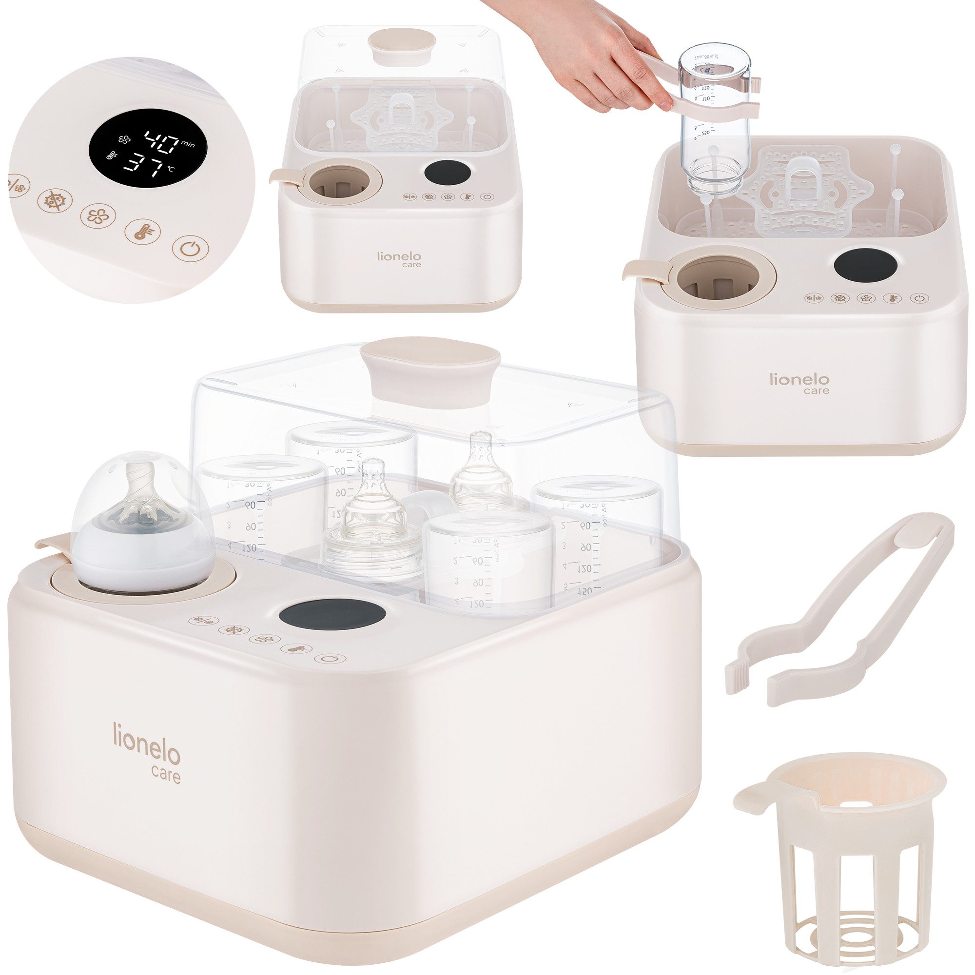 Babyflaschenwärmer STEAMUP BEIGE SAND