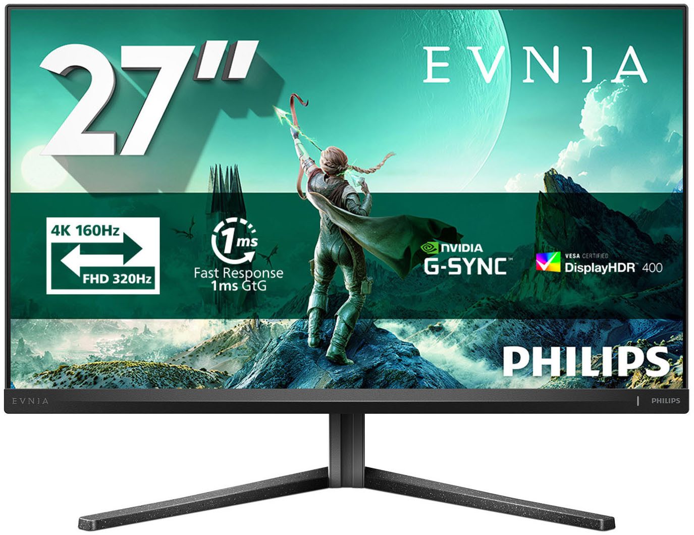 Philips 27M2N3800A LED-Monitor (69 cm/27 ", 3840 x 2160 px, 4K Ultra HD, 1 ms Reaktionszeit, 320 Hz, IPS)