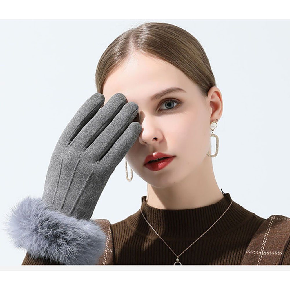 Baumwollhandschuhe Warme Damen Handschuhe Touchscreen Winddicht Winter Handschuhe CTGtree