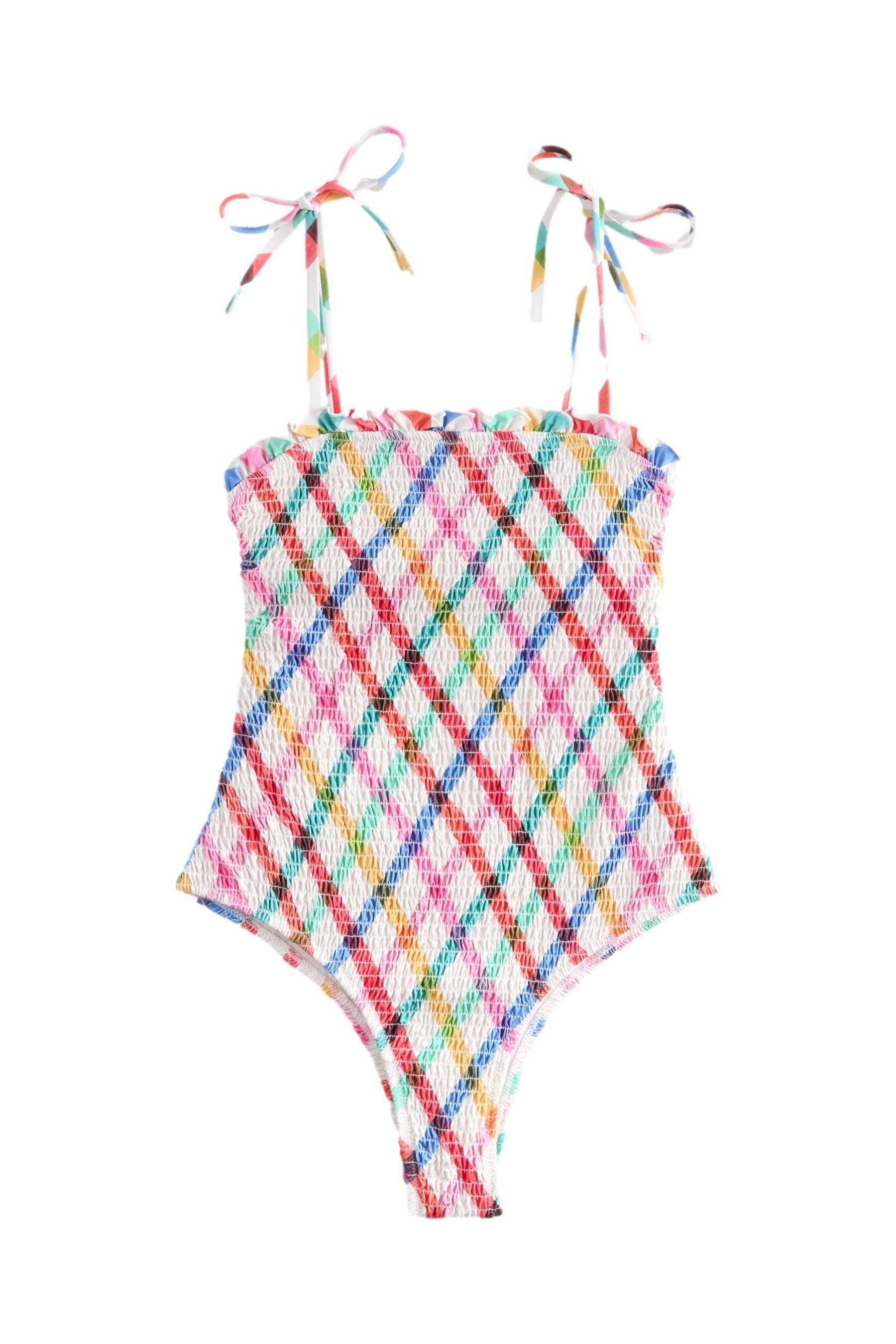Next Badeanzug Bauchformender Bandeau-Badeanzug mit Raffung (1-St)