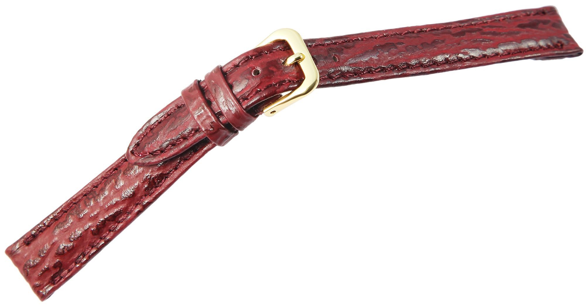 STEINMEISTER Uhrenarmband 8000340 Echtleder Ersatzarmband in rot, 10 mm / 12 mm