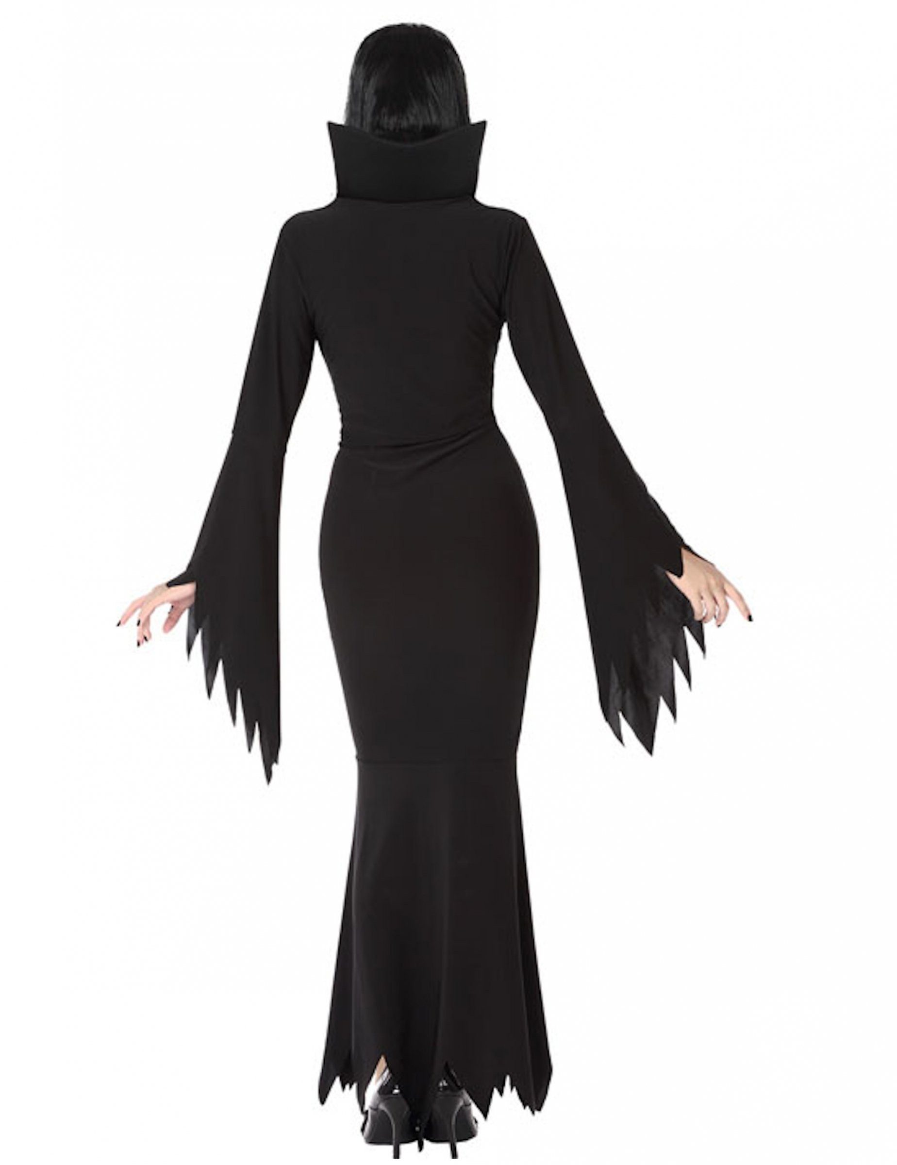 atosa Kostüm Edle Gothic-Dame Kostüm für Halloween schwarz