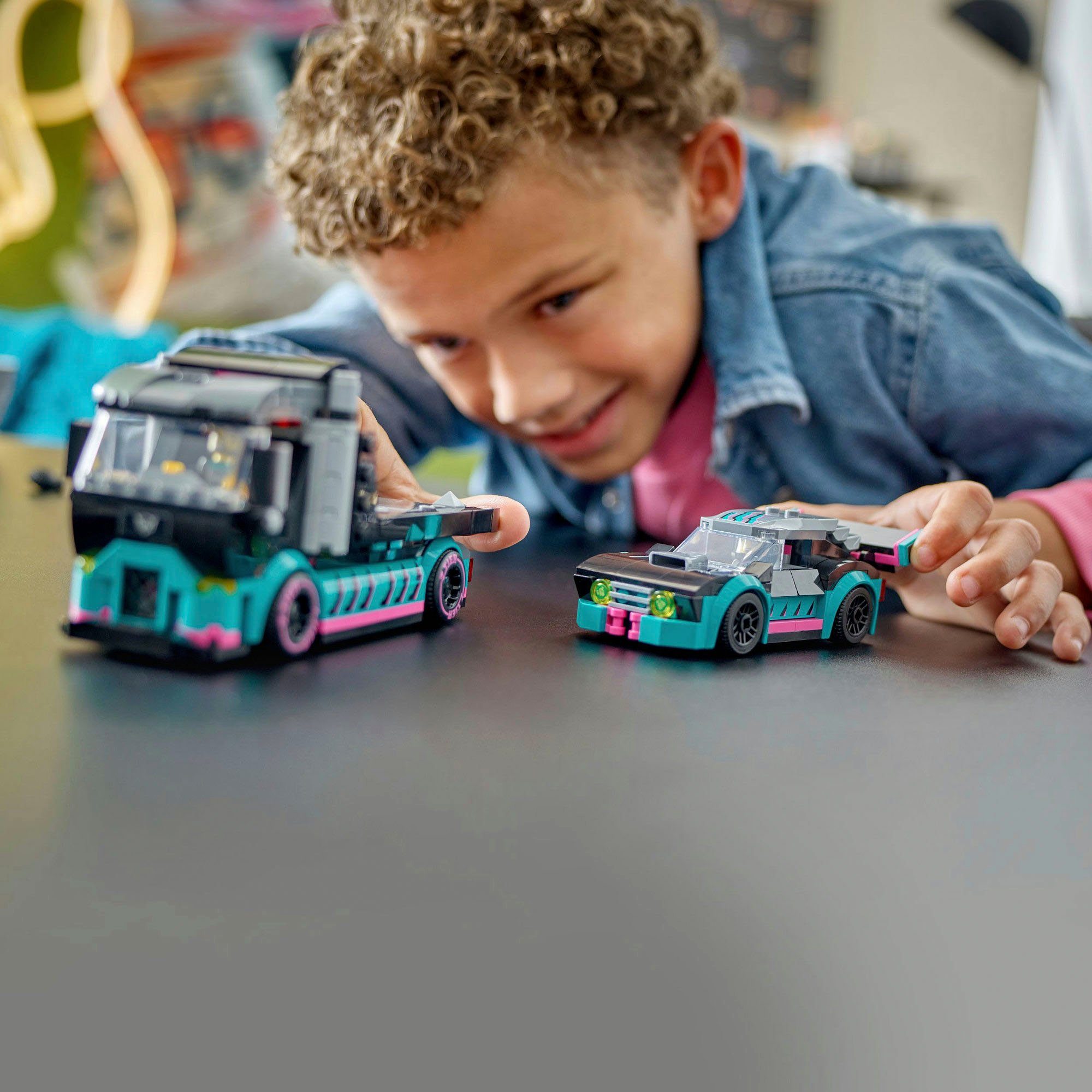 LEGO® Autotransporter mit Rennwagen (60406), LEGO günstig online kaufen