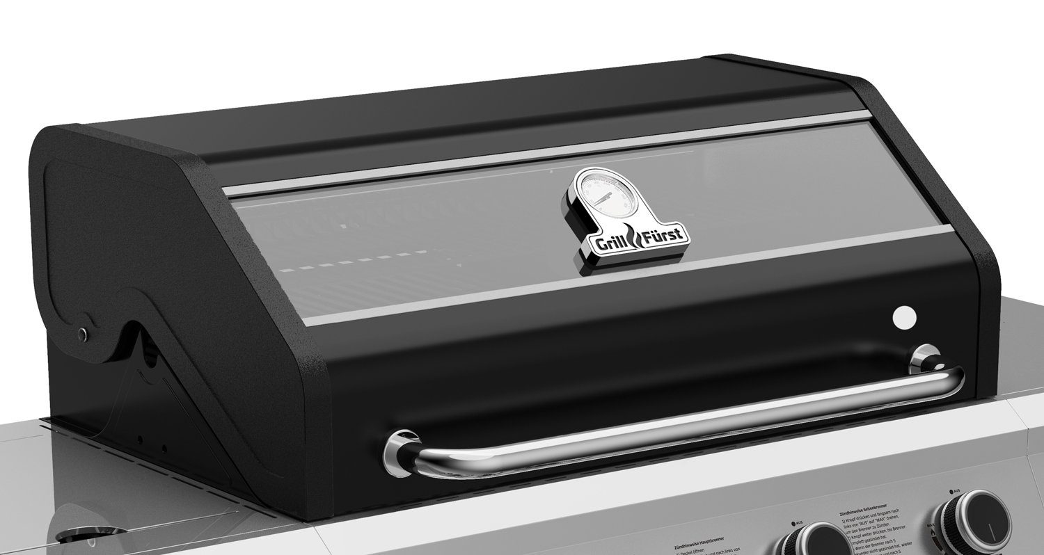 Grillfürst Gasgrill Grillfürst G510G 5-Brenner Hochtemperaturbrenner und Gusseisen Rosten