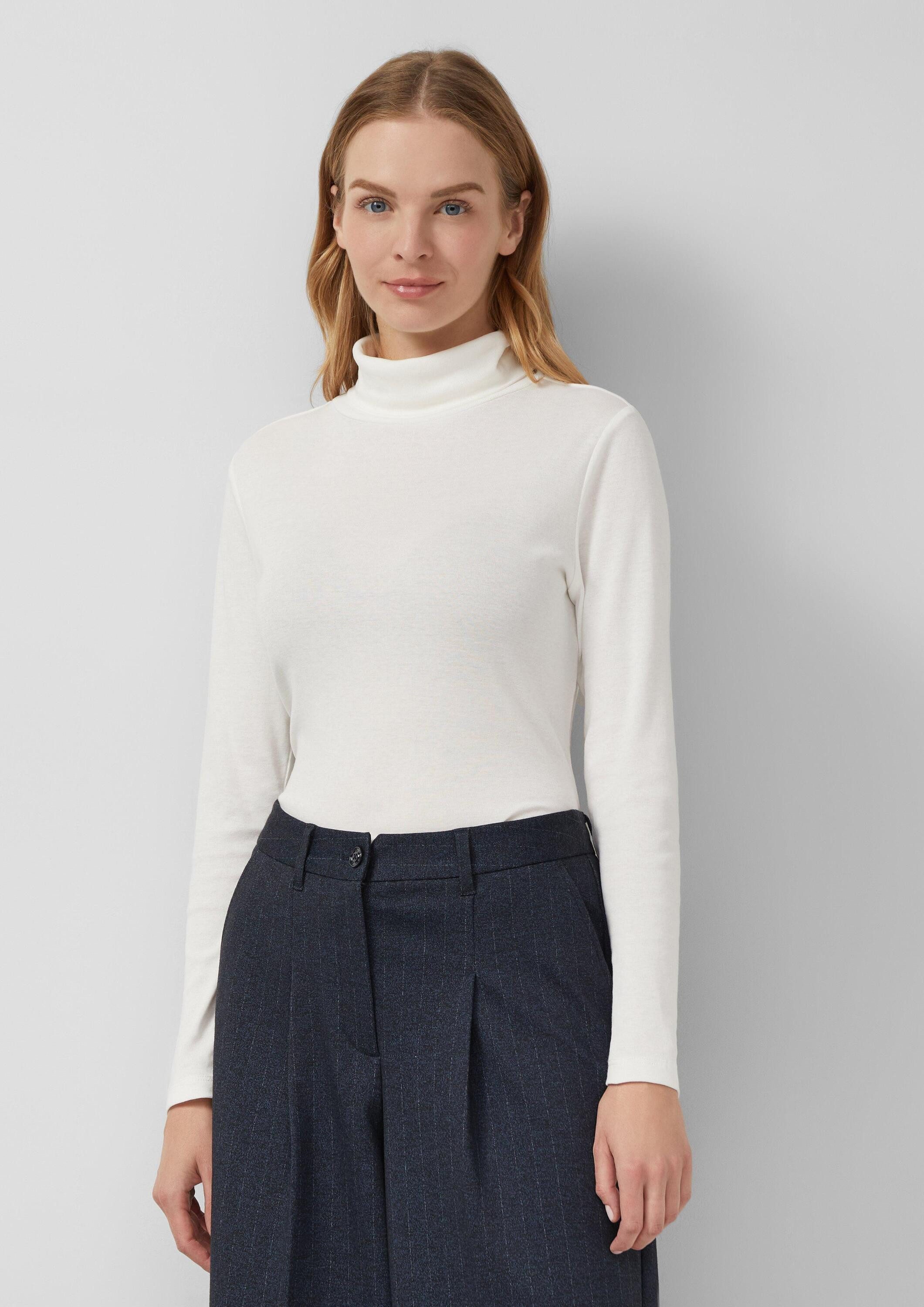 s.Oliver Langarmshirt T-Shirt Longsleeve im Slim Fit mit Rollkragen günstig online kaufen