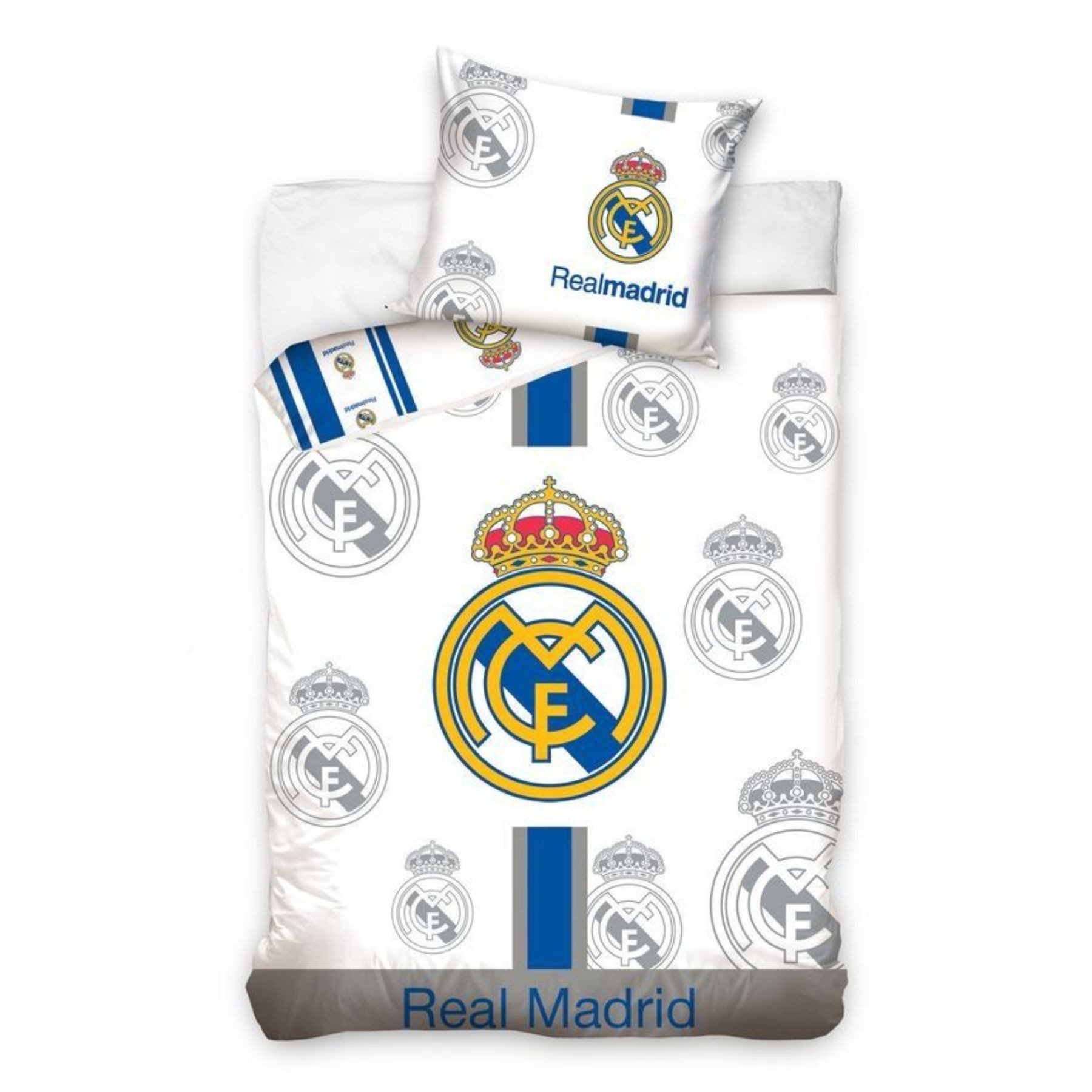 Real Madrid Bettwäsche Bettbezug Kissenbezug Baumwolle 140 × 200 cm, Baumwolle