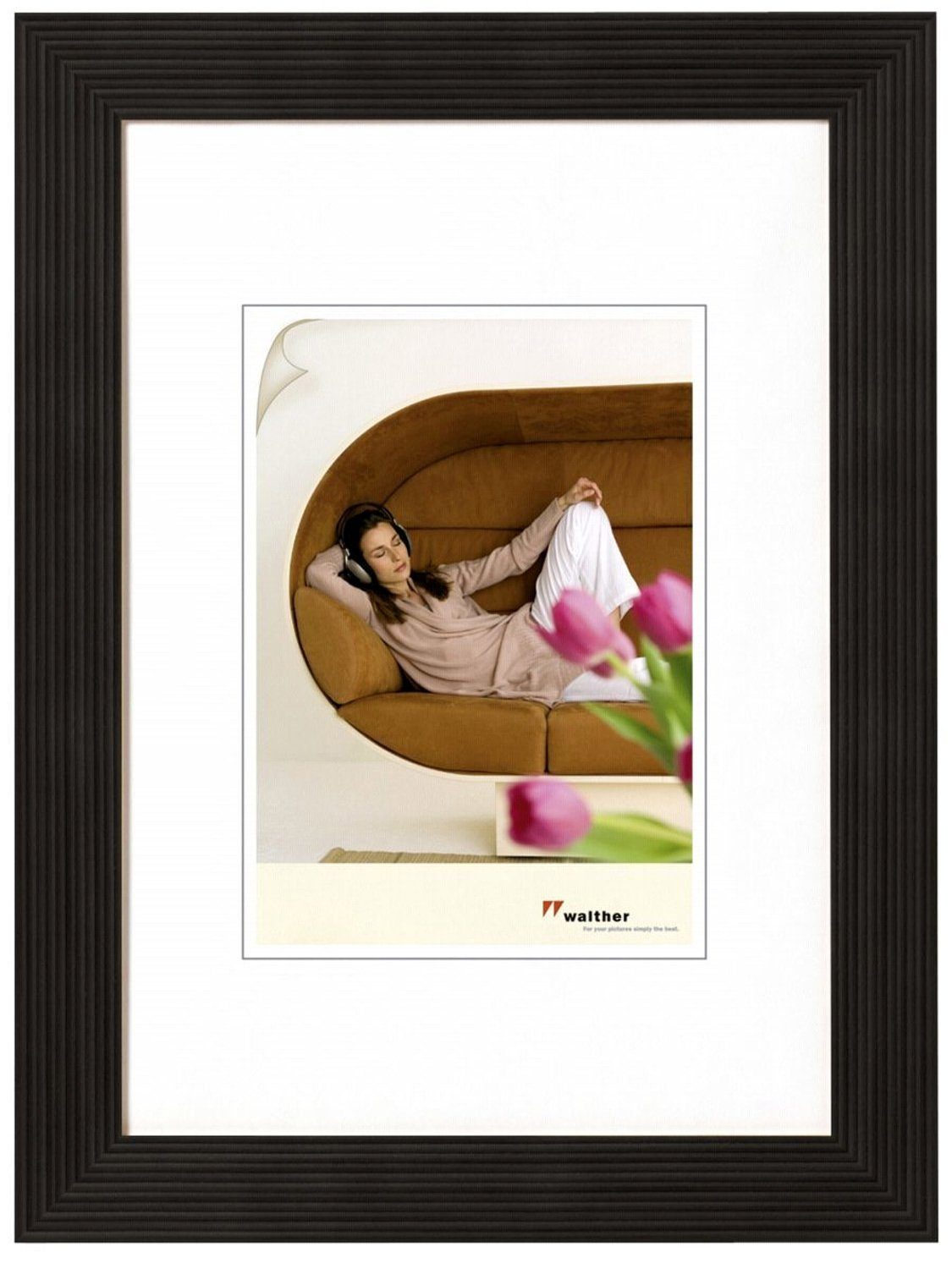Walther Design Bilderrahmen GRADO, Holz, Schwarz, 10 x 15 cm, (1 St)