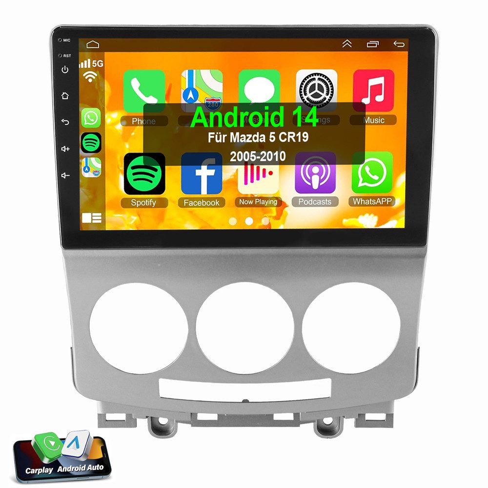 Für Mazda 5 CR19 2005-2010 Carplay NAVI 2DIN Autoradio