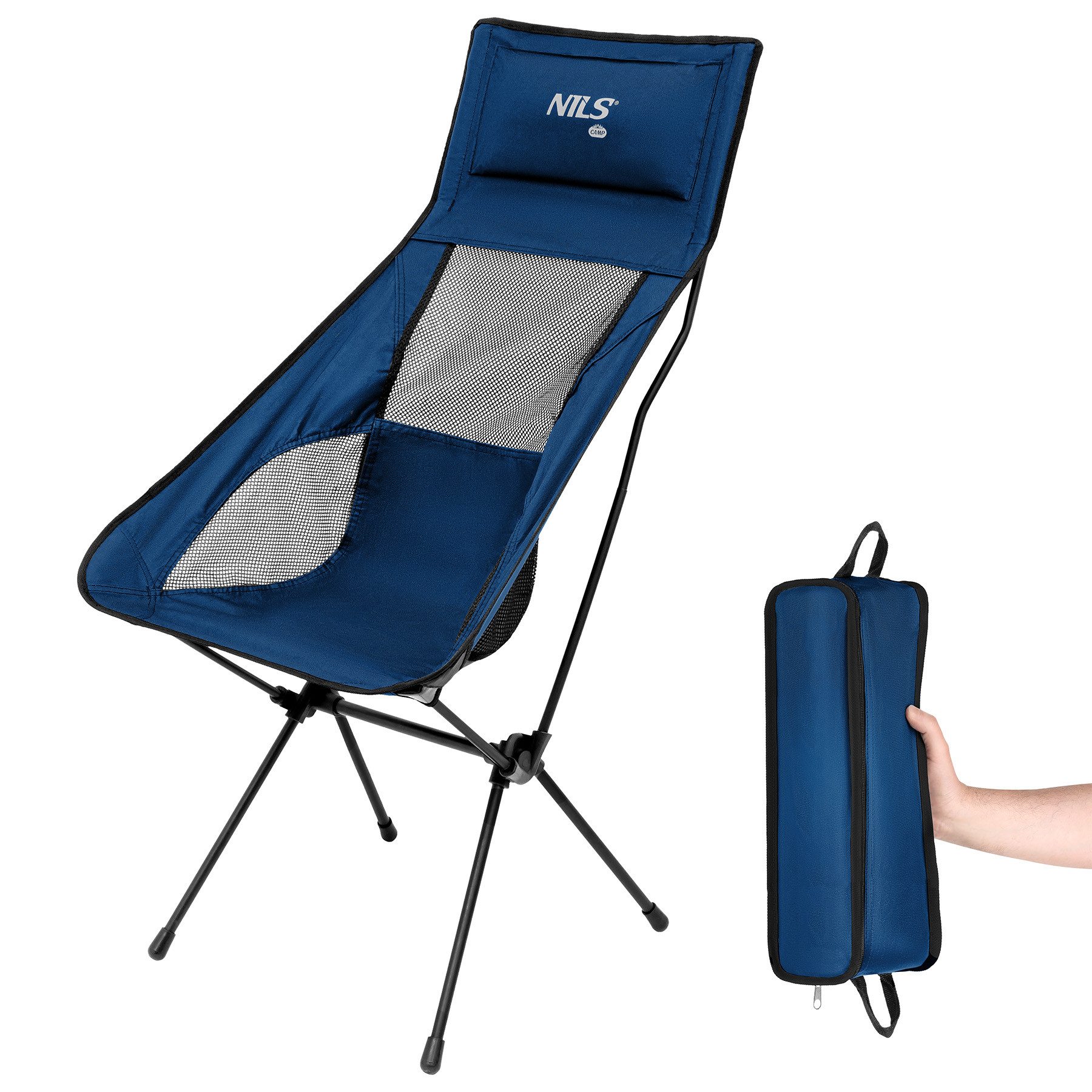 NILS CAMP Campingstuhl Ultraleichter Outdoorstuhl Faltstuhl günstig online kaufen