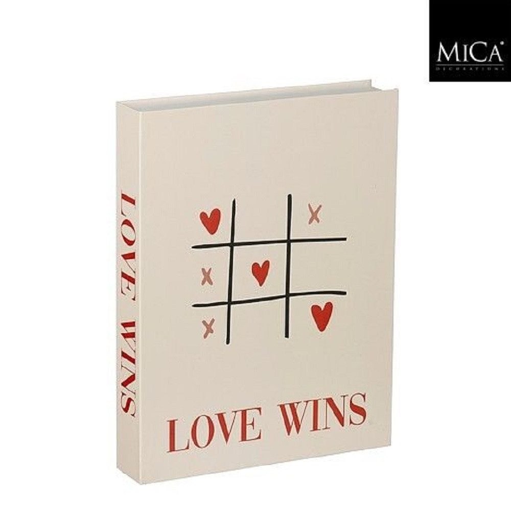 edelman Dekoobjekt MICA Dekorationsbuch "Love wins", Off White, 1201204 (1 St)