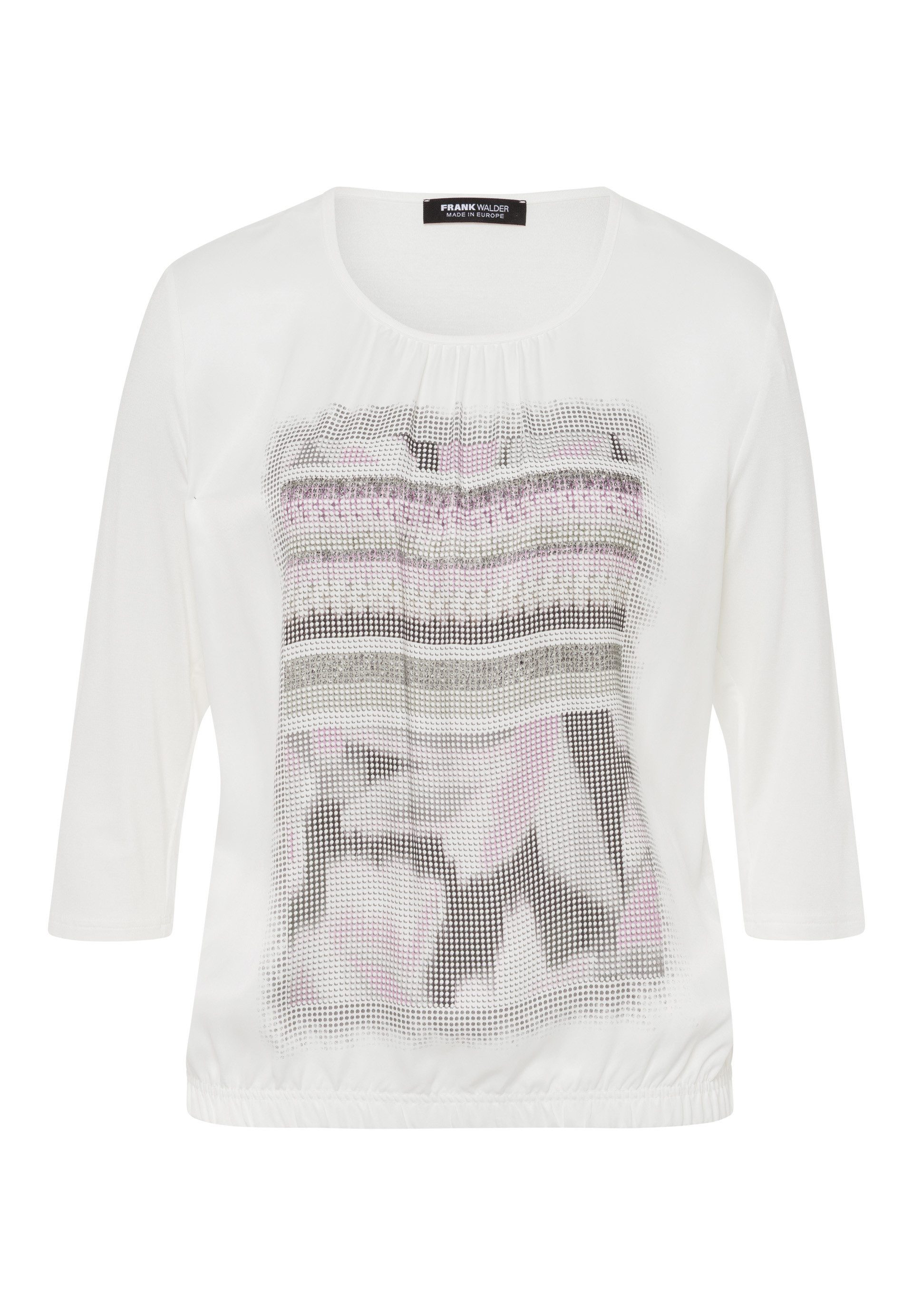 FRANK WALDER Blusenshirt mit Placement-Print günstig online kaufen
