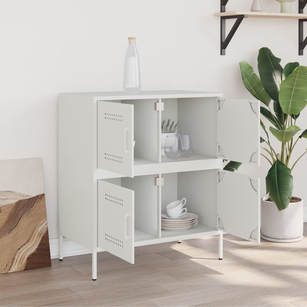 vidaXL Sideboard Sideboard Weiß 68x39x79 cm günstig online kaufen