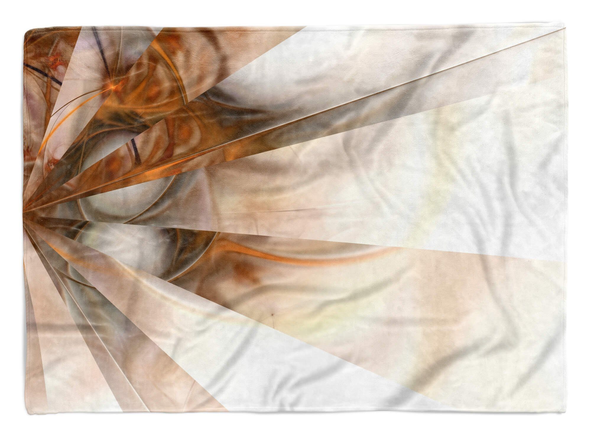 Baumwolle-Polyester-Mix Fotomotiv Kuscheldecke Handtuch mit Sinus Strandhandtuch (1-St), Saunatuch Handtücher Art Handtuch Schön, Fraktal Abstrakt