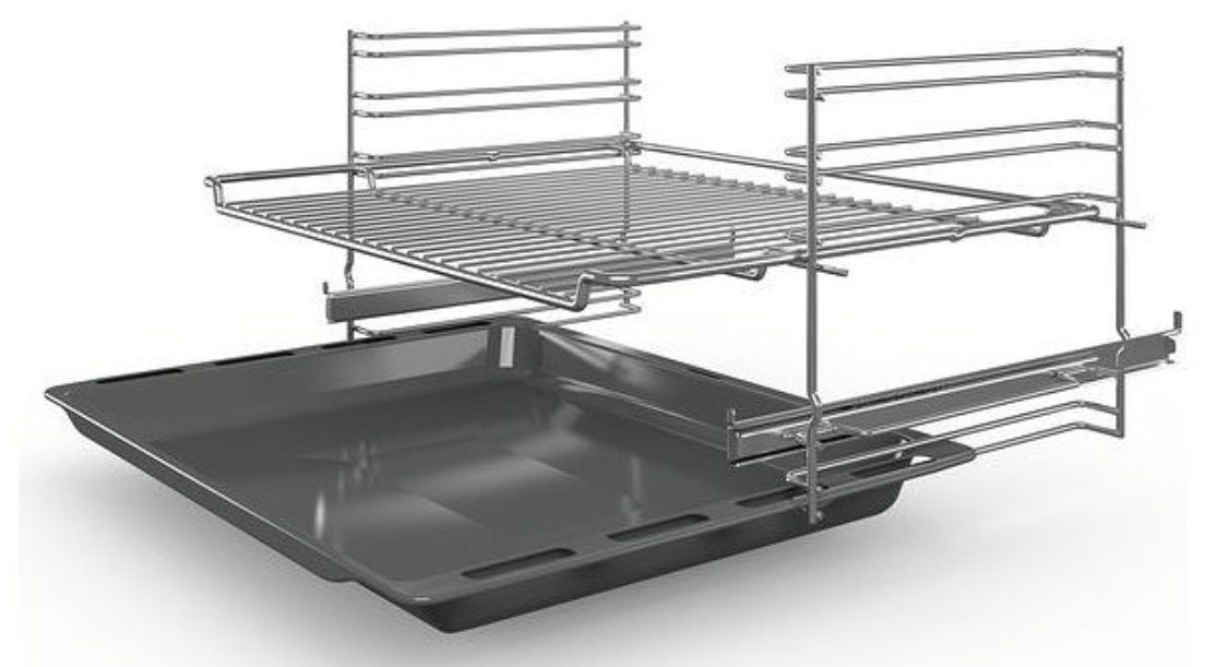 BOSCH Backofen-Set Schnellaufheizung Teleskop+Induktionskochfeld Home Connect autark 60cm