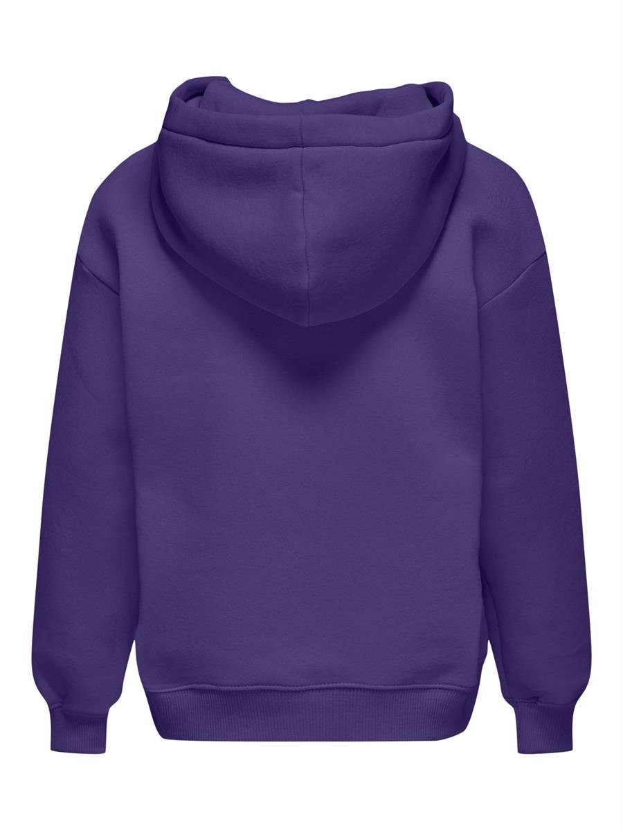 Life Hoodie Konevery angeraut, lila Small innen ONLY weich, KIDS pflegeleicht Logo