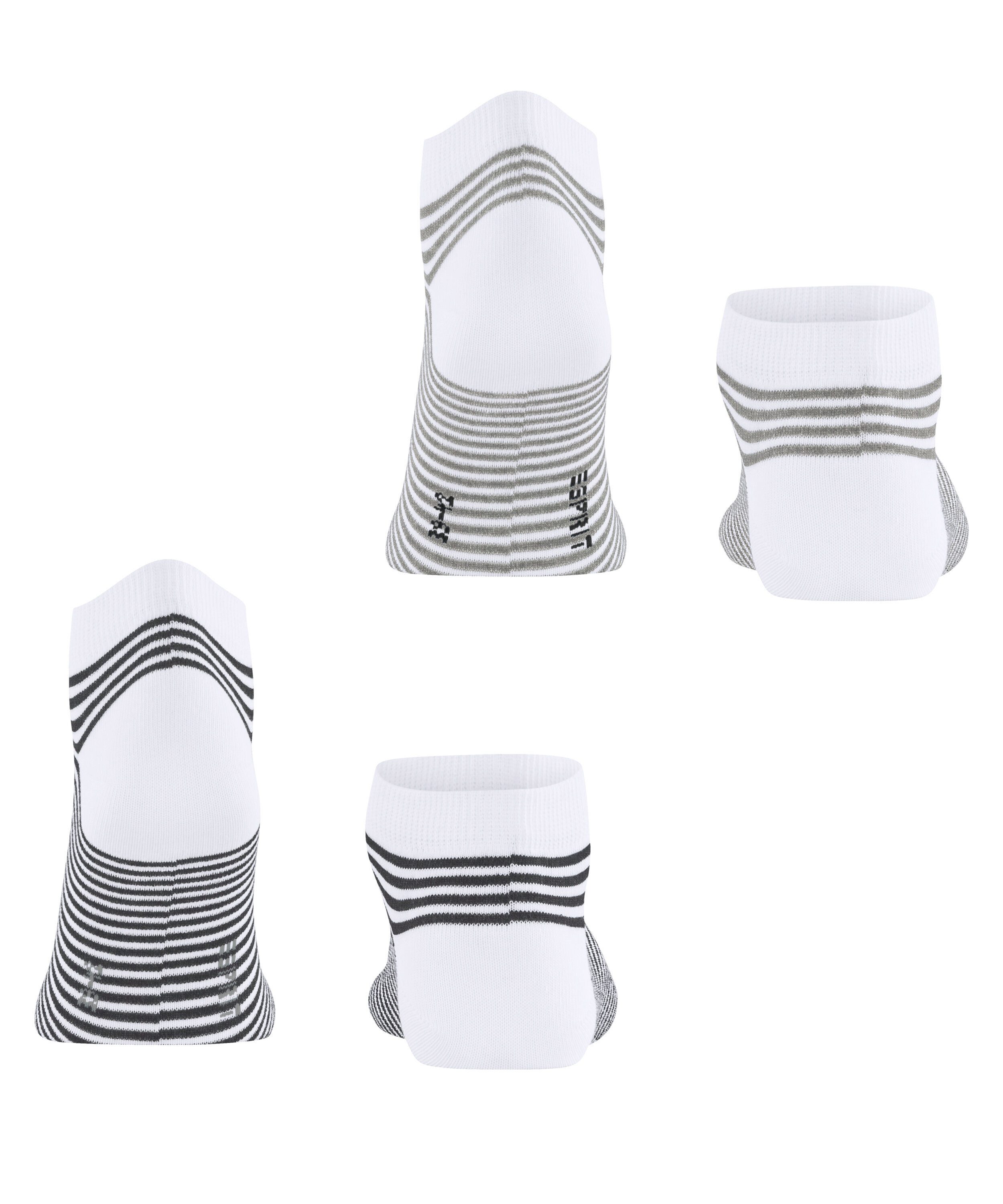 Esprit Sneakersocken Fine Line (2 Paar) gestreift, schmales Bündchen, bequem