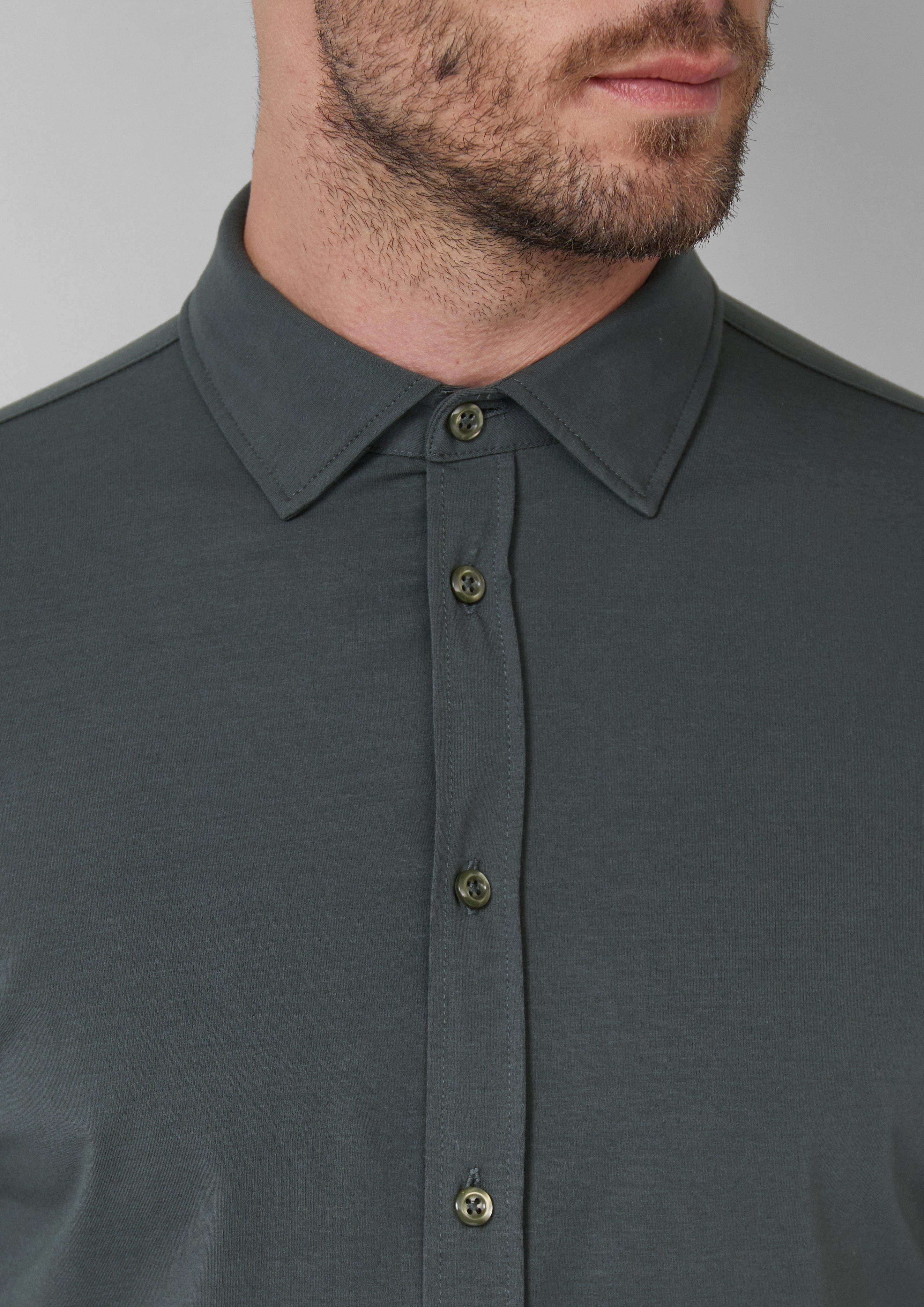 s.Oliver BLACK LABEL Langarmhemd Tailored Fit: günstig online kaufen