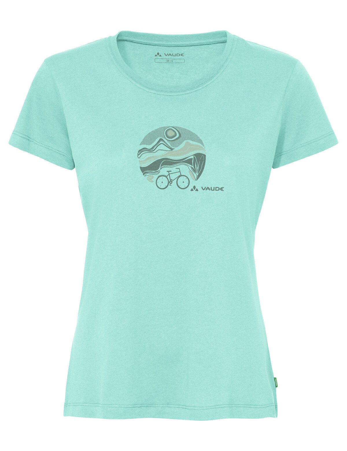 VAUDE T-Shirt Women's Cyclist T-Shirt V (1-tlg) atmungsaktives und schnelltrocknendes Radshirt