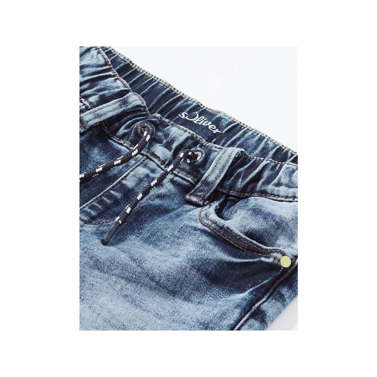 Regular-fit-Jeans textil (1-tlg) s.Oliver passform blau