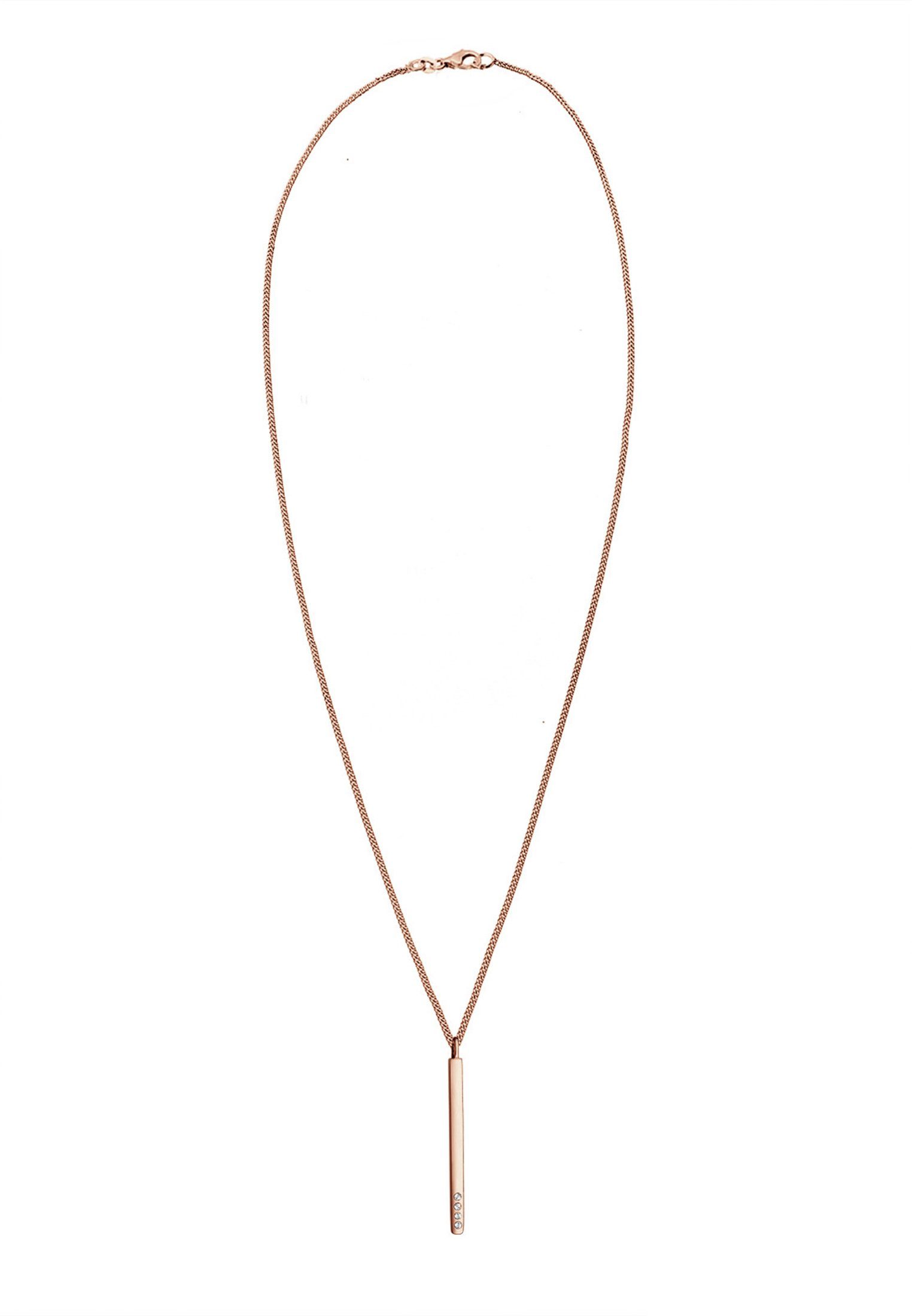 Elli Collierkettchen Y-Kette Weiß 925 Sterling Silber, mit Kristallen von Swarovski®