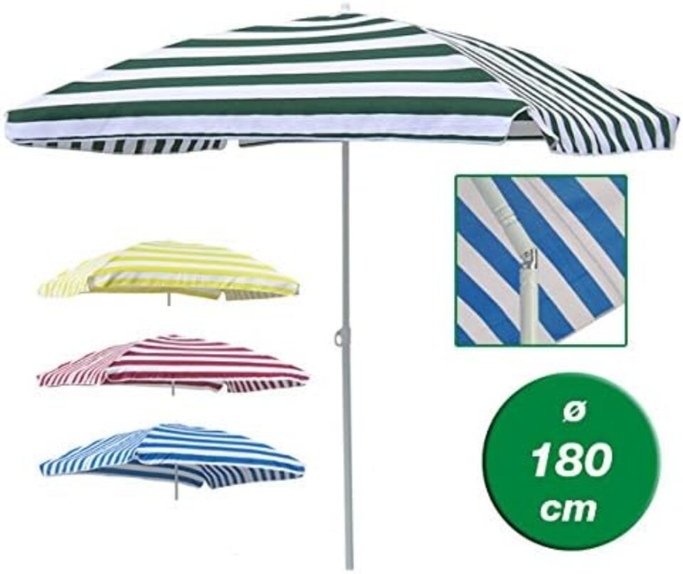 Haushalt International Sonnenschirm Sonnenschirm rechteckig 120x180cm Strandschirm farbig sortiert