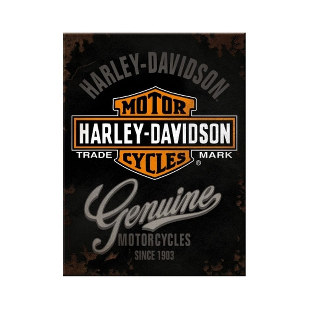 Nostalgic-Art Magnet Magnet 6 x 8 cm - Harley-Davidson - Genuine Logo