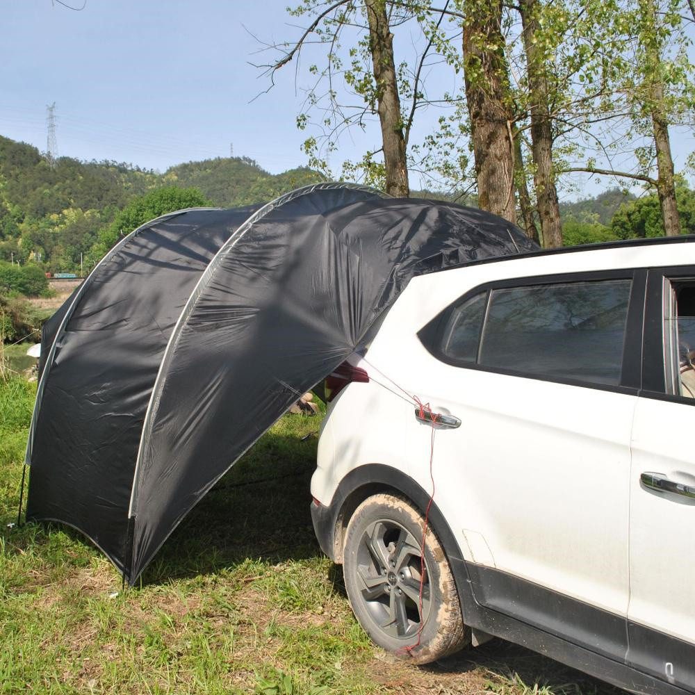 Insma Faltzelt Autovorzelt Bikerzelt Fahrradzelt Outdoor Campingzelt Kuppelzelt, Personen: 5, LKW-Dachzelt freistehend, 410×300×200cm, Wasserdicht, Sonnenschutz