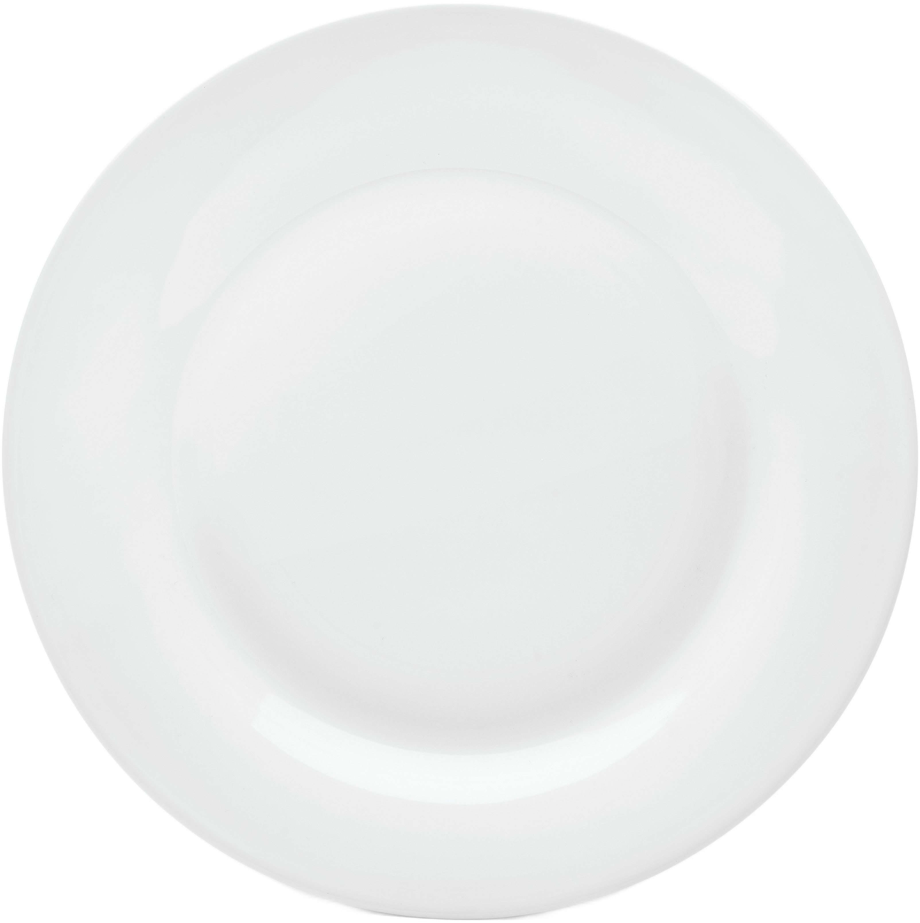 van Well Servierteller Trend, Porzellan, (Set, 6-tlg), Grillteller, spülmaschinenfest und mikrowellengeeignet, Ø 30 cm