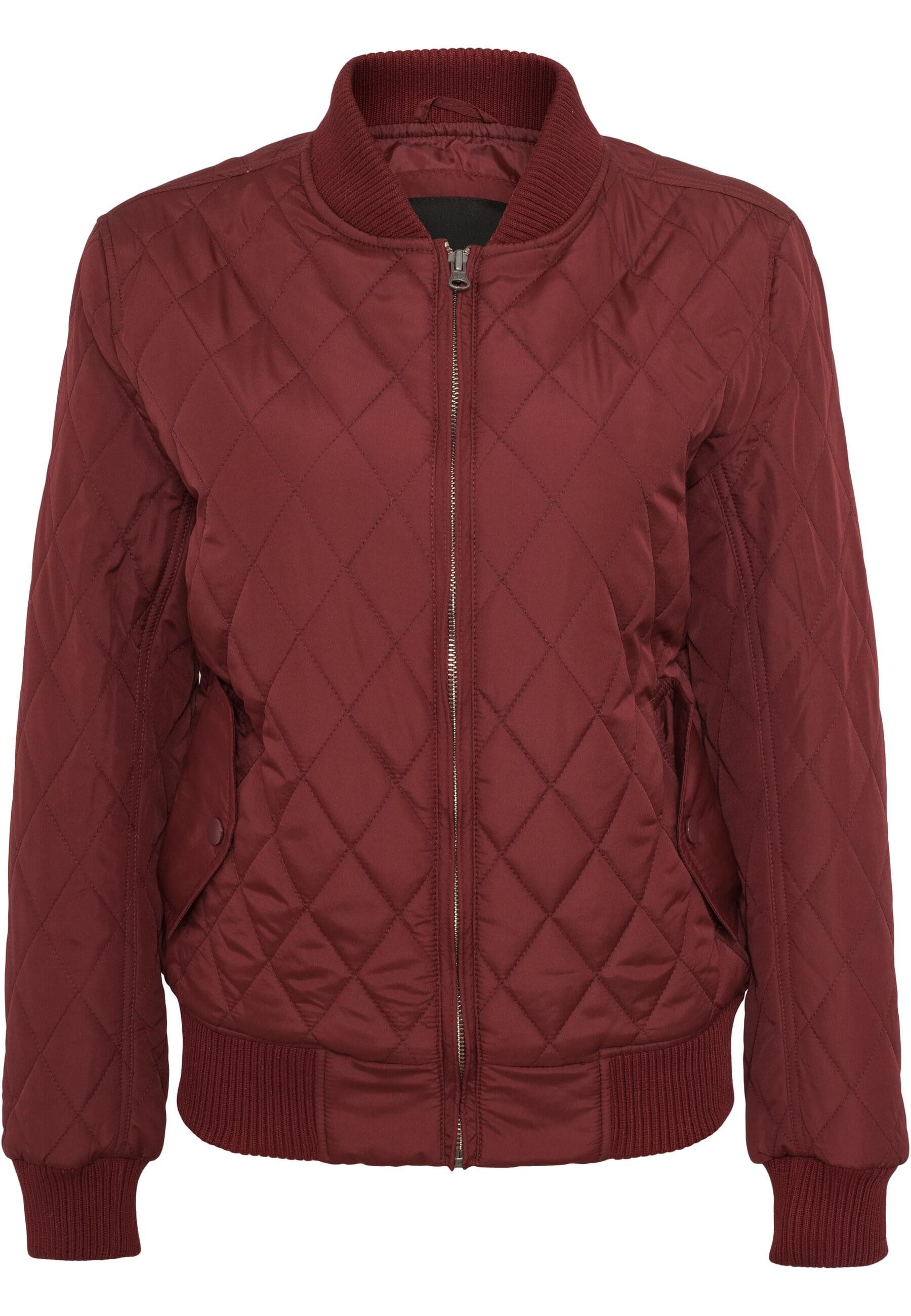 URBAN CLASSICS Allwetterjacke Urban Classics Damen Ladies Diamond Quilt Nylon Jacket (1-St)