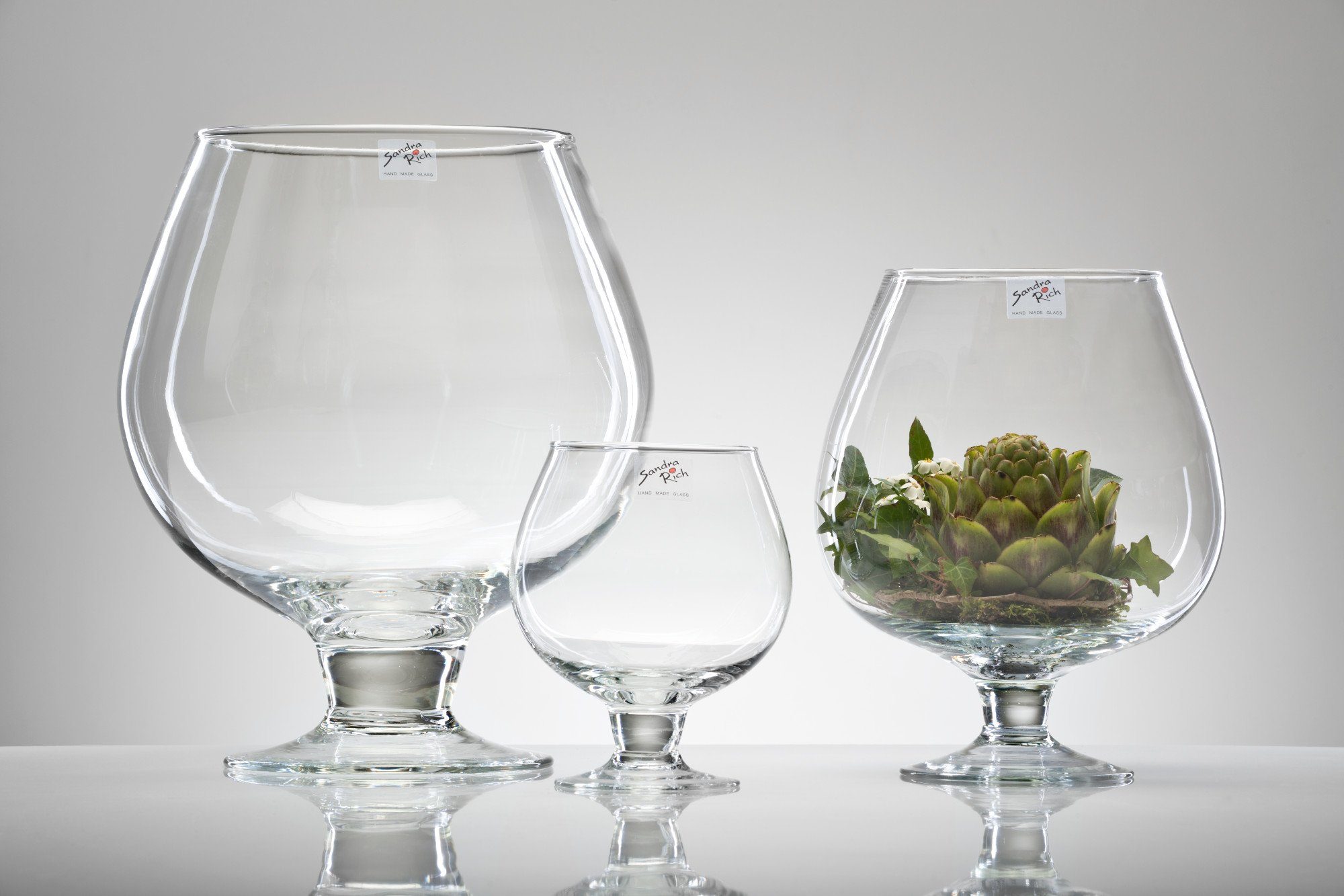 Sandra Rich Dekovase Glasvase Brandy Balloon günstig online kaufen