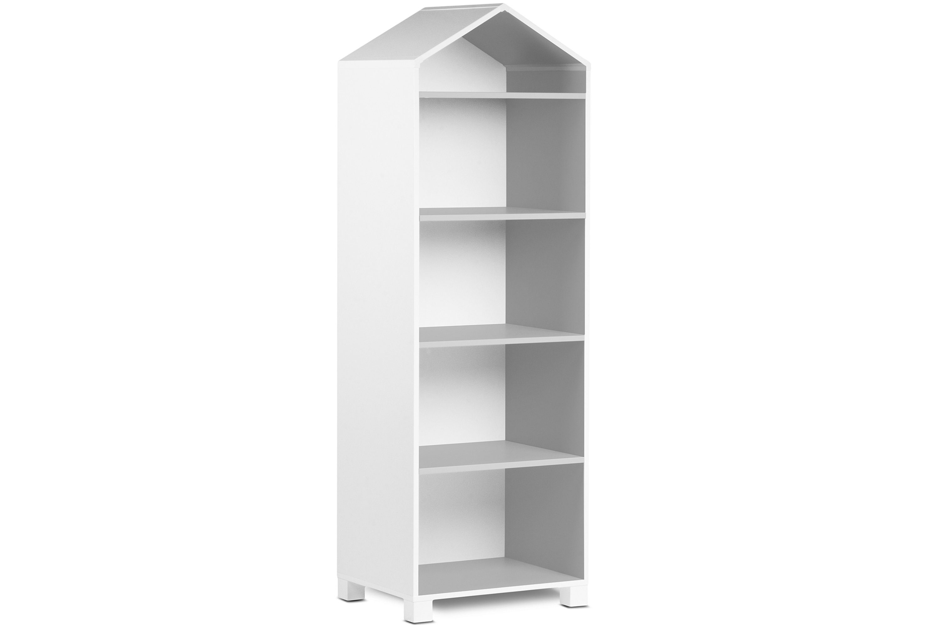 Konsimo Kinderregal MIRUM Hausform Einlegeböden Bücherregale Standregale, Spielzeugablage Regal 4