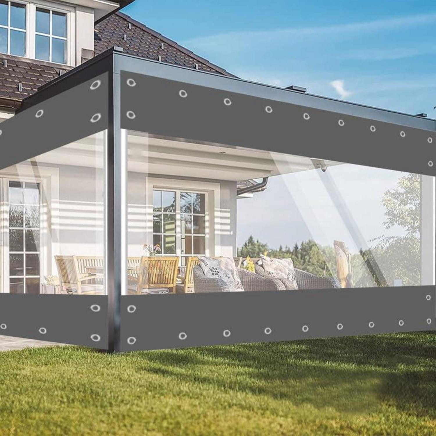 LuxusKollektion Schutzplane PVC Abdeckplane Transparent 2.1x2.4m (1-St)