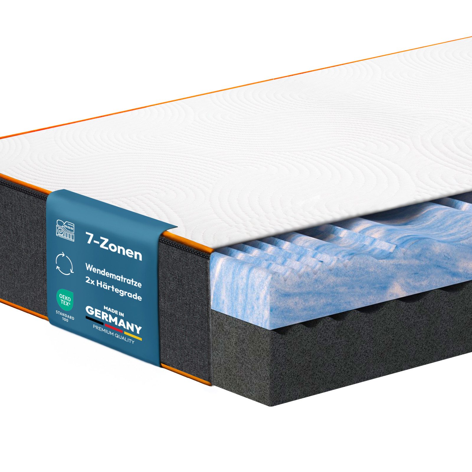 Kaltschaummatratze BOSS DUO H2/H3, H3/H4, H4/H5 individuelle Härtegrade, AR günstig online kaufen