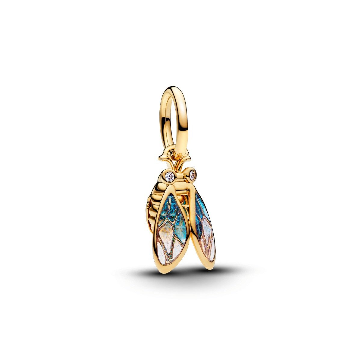 Pandora Charm-Einhänger Pandora Charm-Anhänger Zikade Zirkonia 14 Karat Vergoldet 764490C01