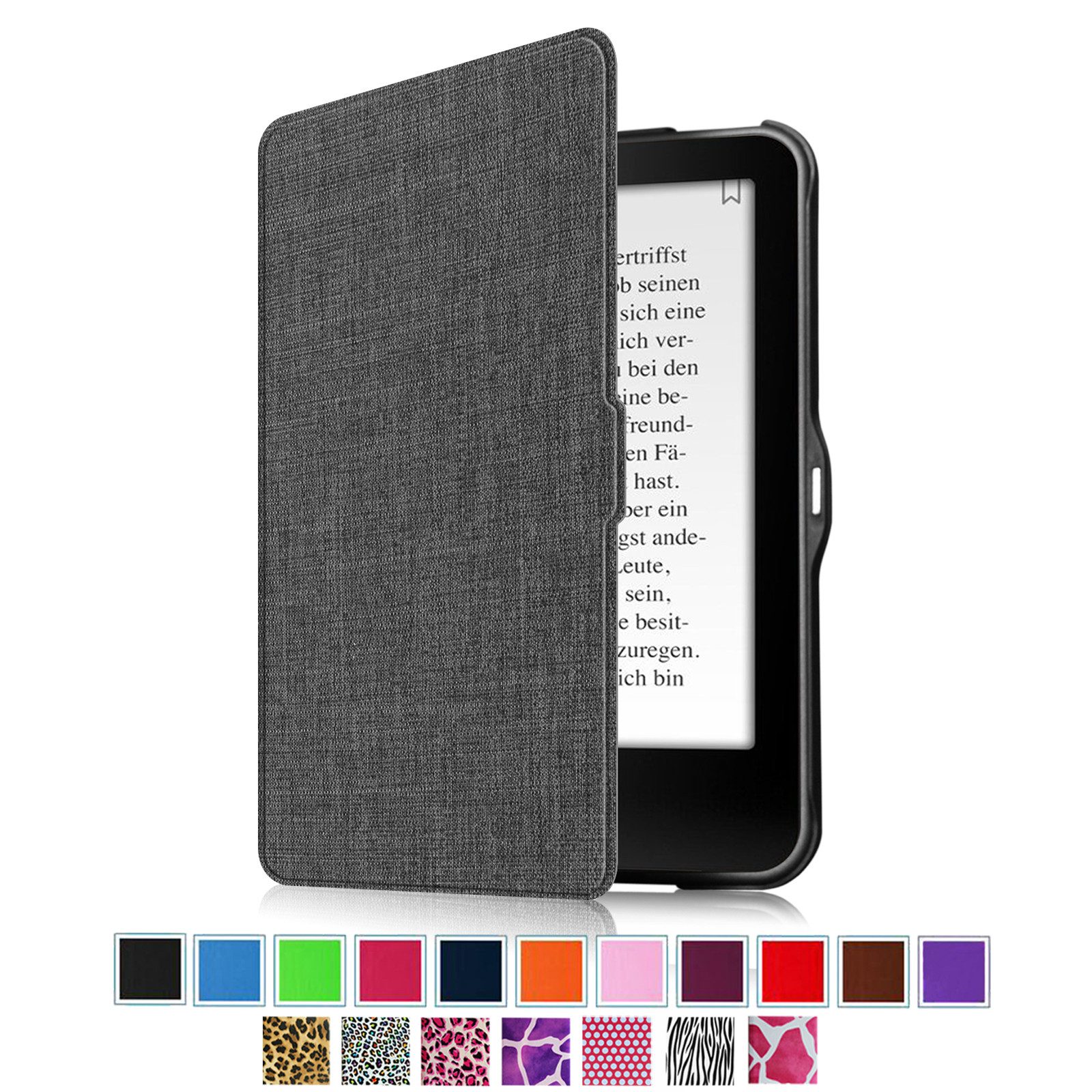 Fintie E-Reader-Hülle für Tolino Vision 4 HD/Vision 3 HD/Vision 2/Vision 1/Shine 2 HD, Ultradünne Schutzhülle mit Ruhemodus und Magnetverschluss