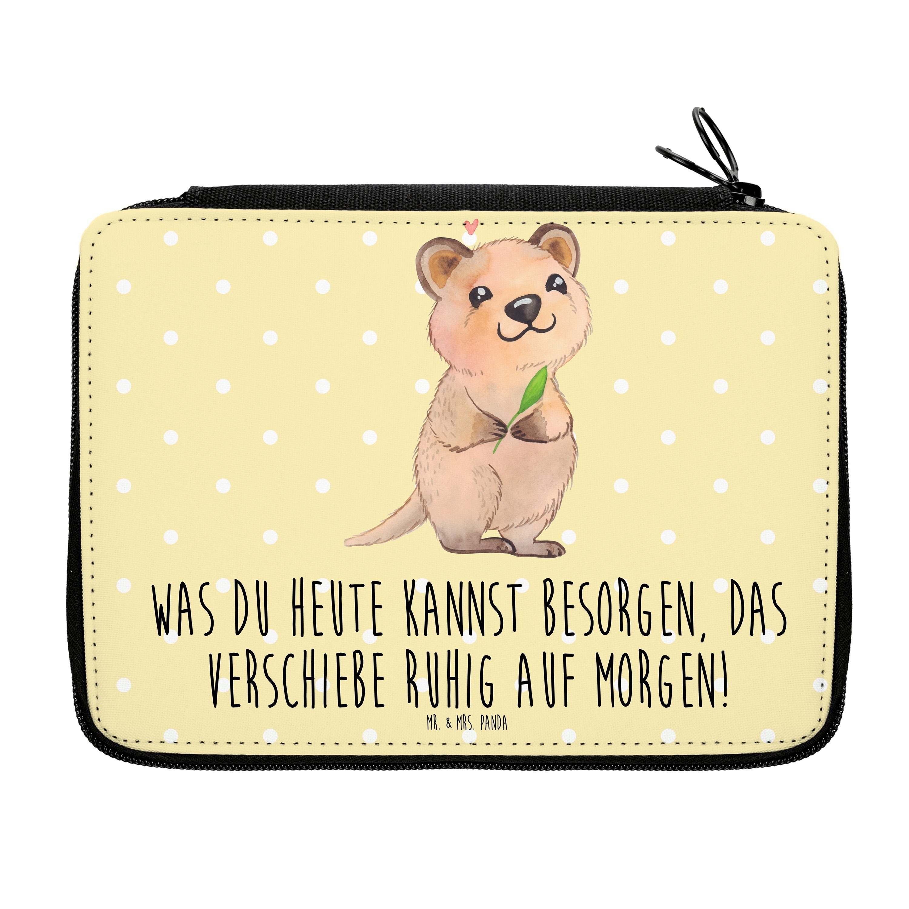 [Super beliebte Artikelnummer! ] Mr. & - Pastell Mrs. Verschieben, Tiermotive, Panda Gelb Federmäppchen Quokka - Happy (1-tlg) Stif, Geschenk