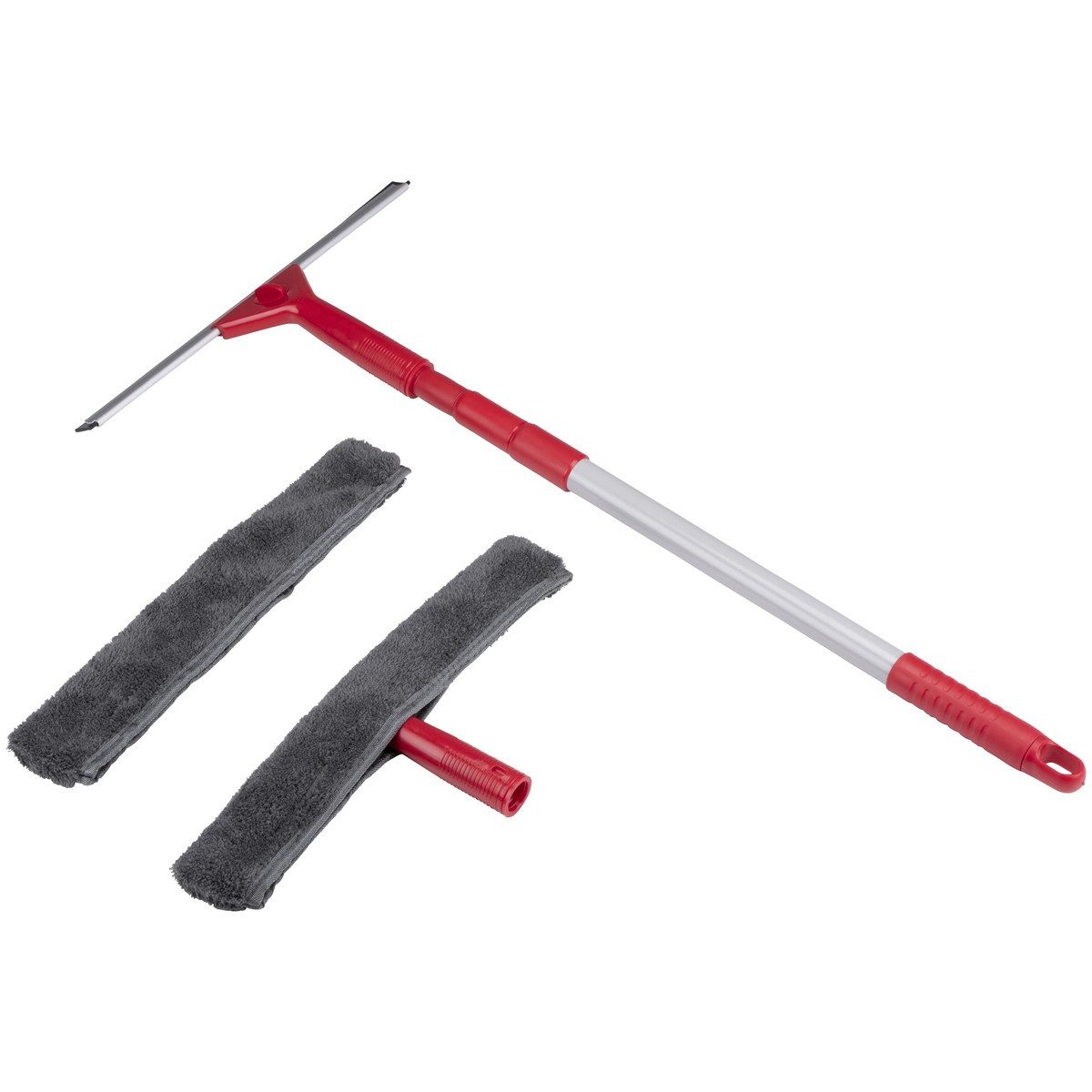 DIRT DEVIL Wasserabzieher Dirt Devil FensterwischerSet, (1x Rakel, 1x Mikrofaserkopf, 2x Mikrofaserpads, 1x Stiel)