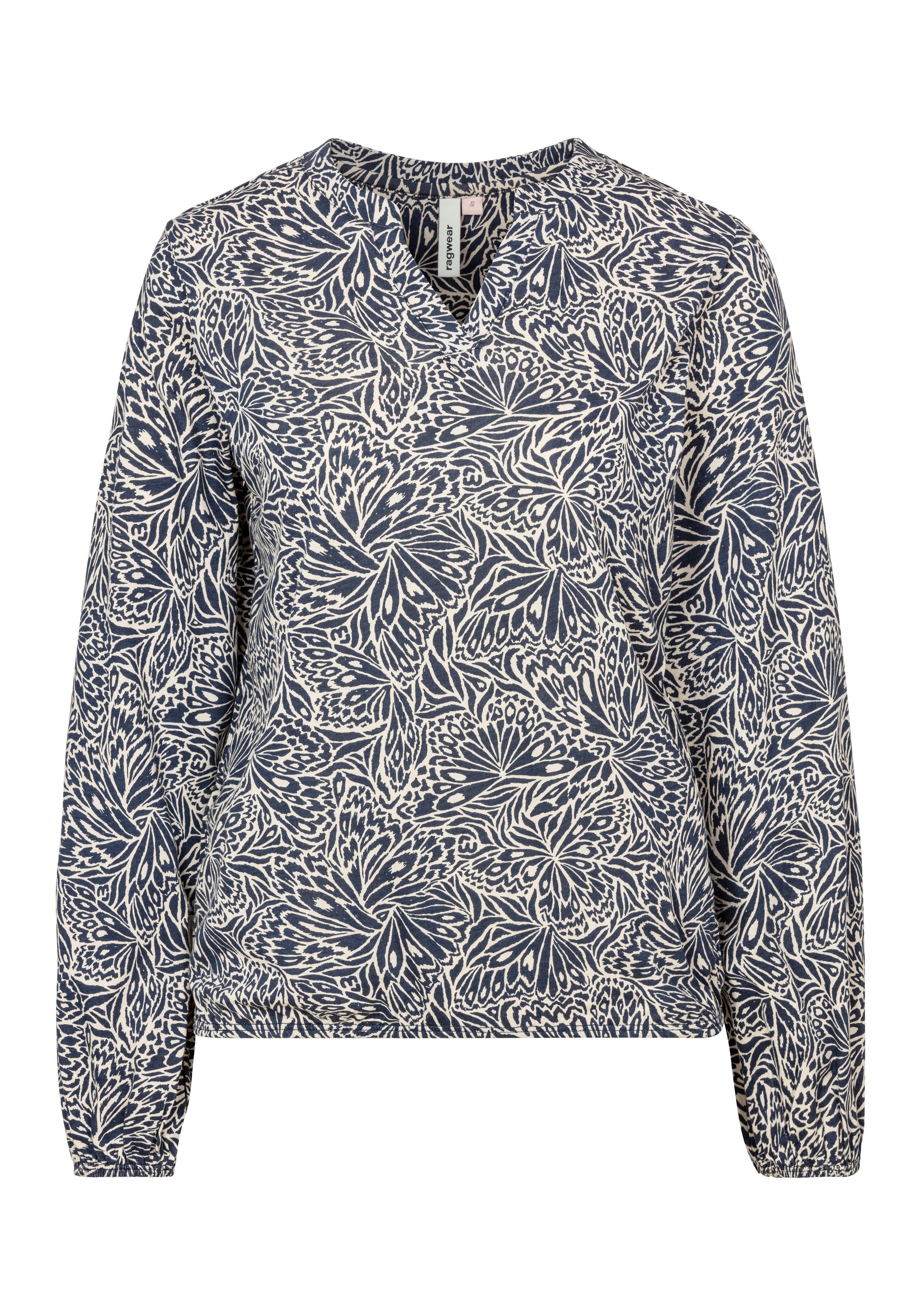 Ragwear Blusenshirt SANTICA PRINT mit Gummizug günstig online kaufen