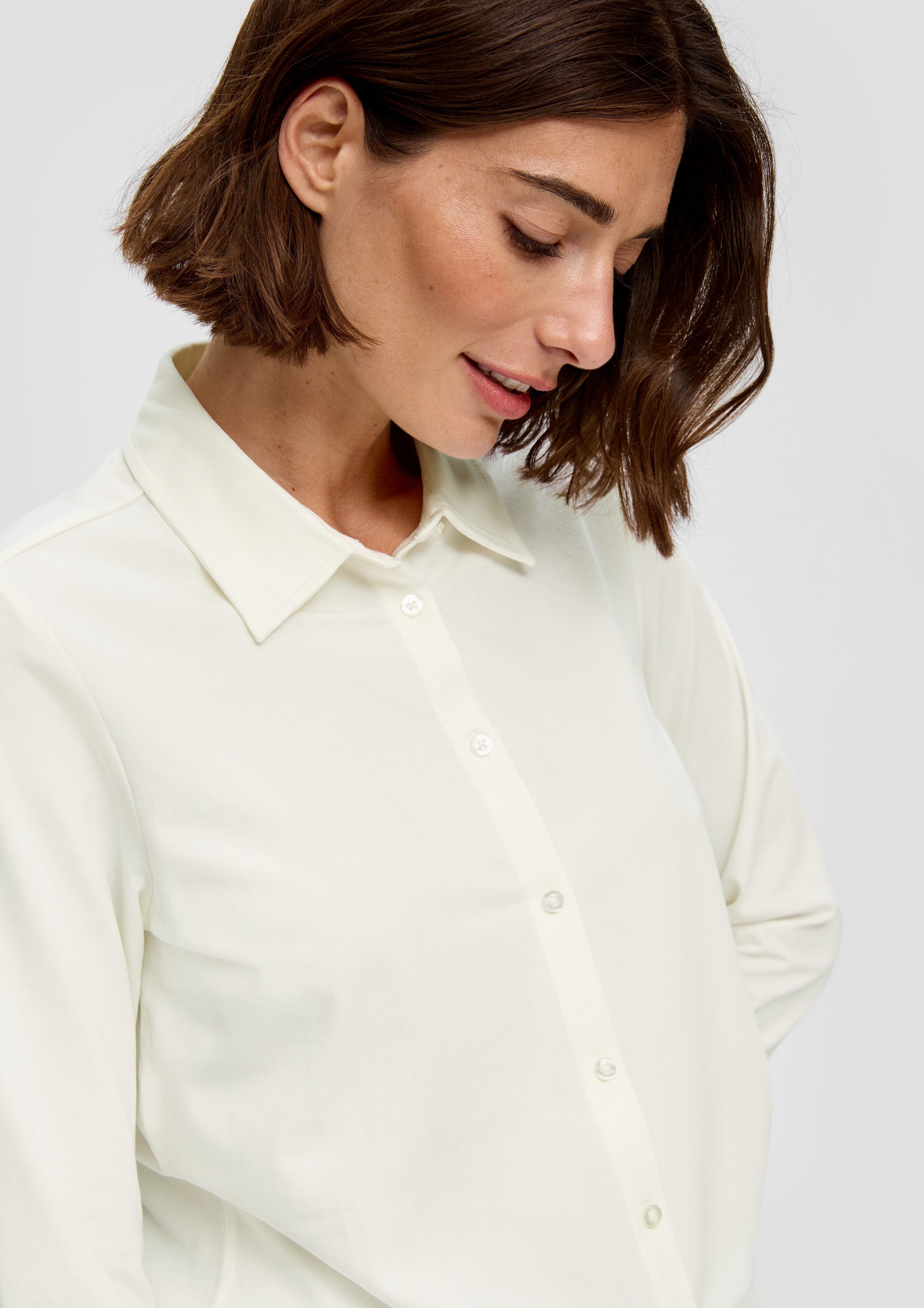 s.Oliver Langarmshirt Elastische Jerseybluse günstig online kaufen