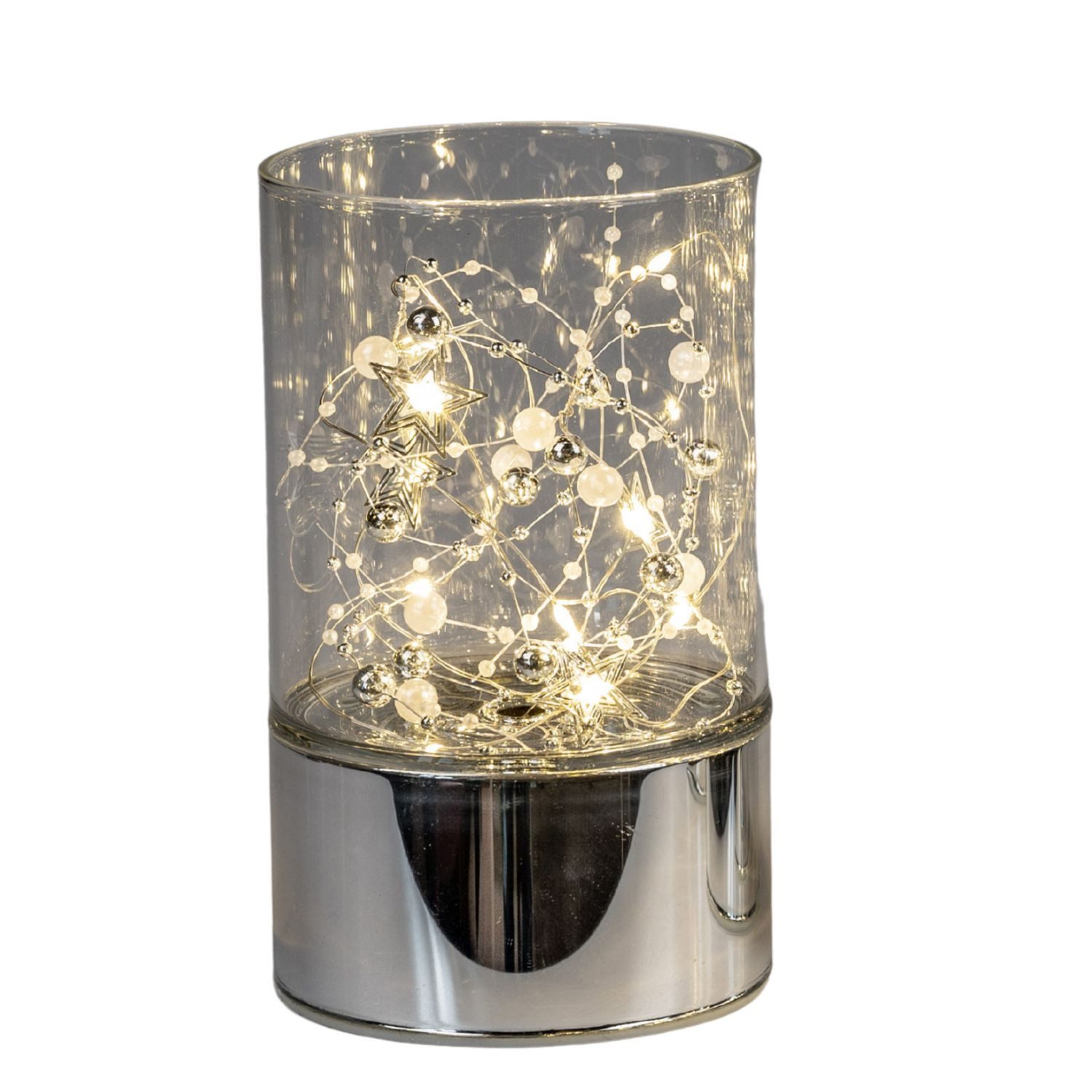 formano LED Tischleuchte Stars 6 Pearls, LED, Mit Timerfunktion, Transparent, Perlen, H: 15cm